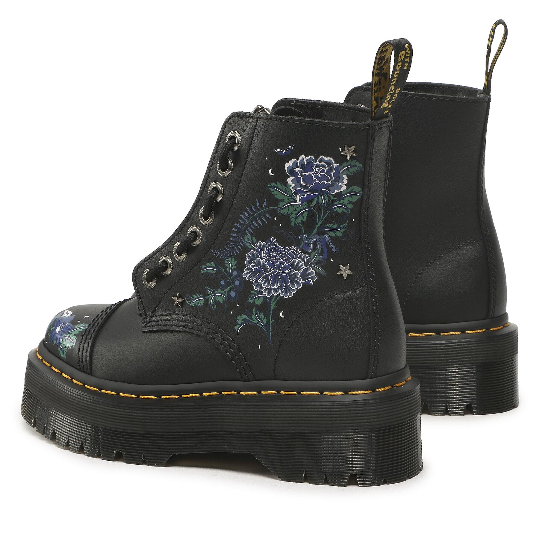 Dr. Martens Bocanci Sinclair Floral 27734001 Negru - Pled.ro