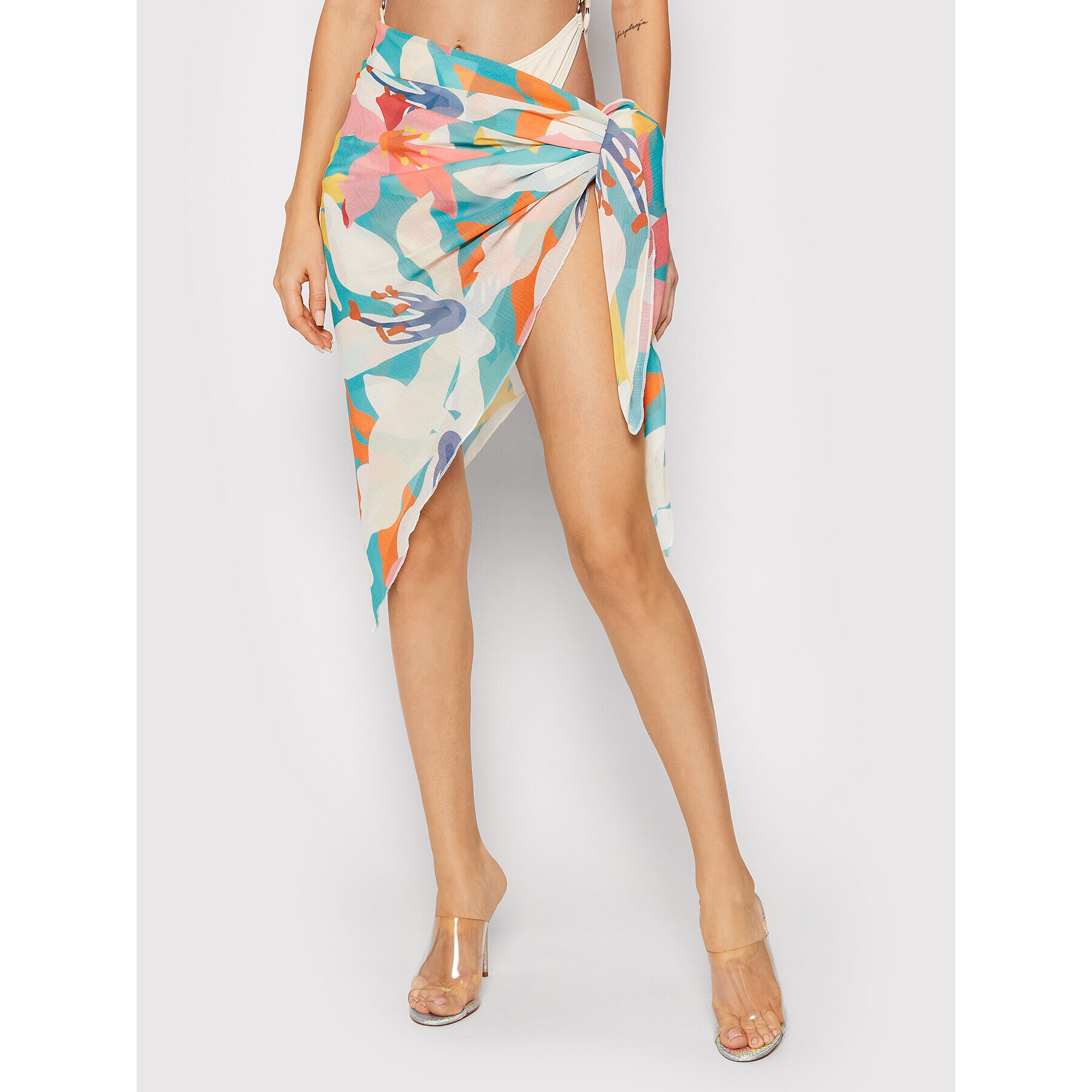 Drivemebikini Pareo Lotus 2022-DRV-018_FL Colorat Regular Fit - Pled.ro