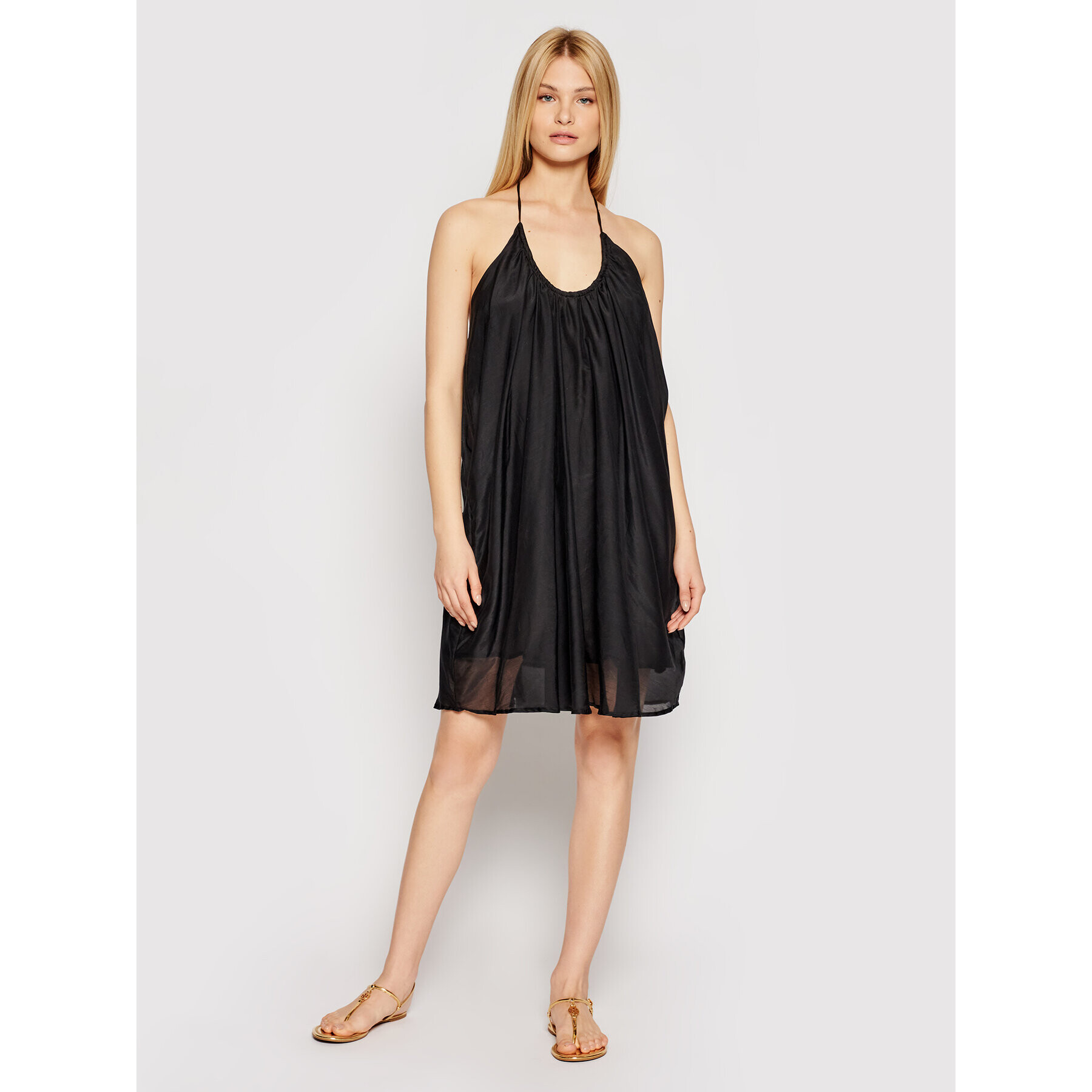 Drivemebikini Rochie de plajă Terra 2021-DRV-025_GR Negru Relaxed Fit - Pled.ro