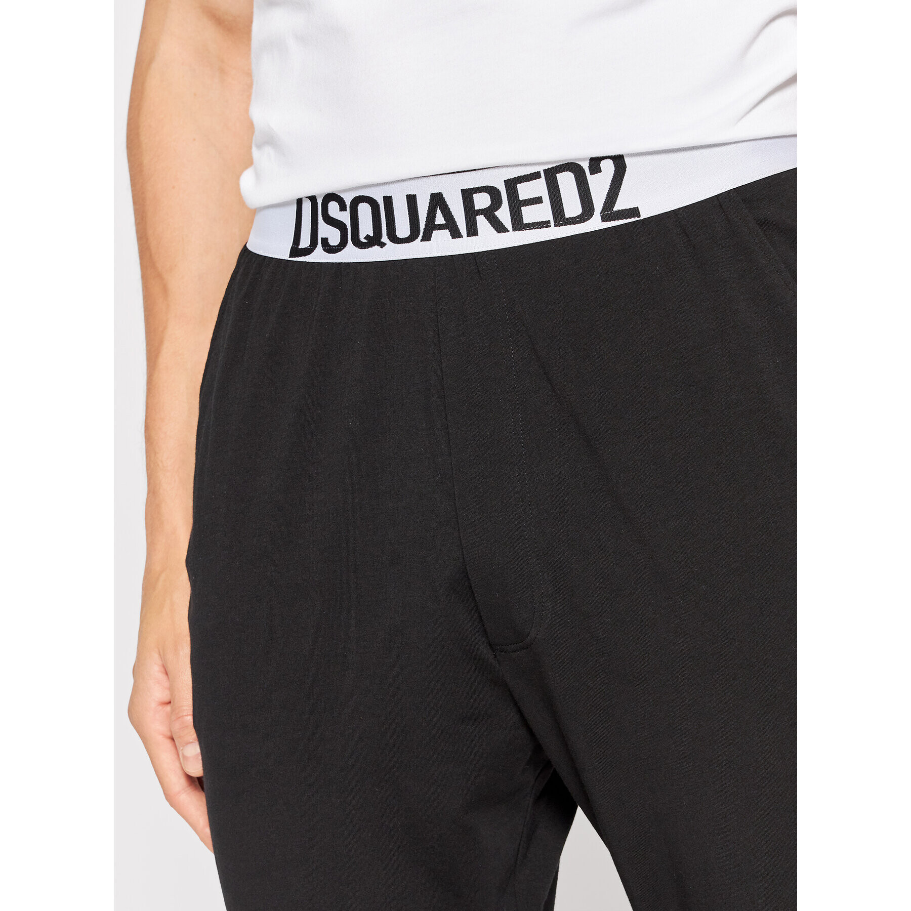 Dsquared2 Underwear Pantaloni pijama D9H253980 Negru Regular Fit - Pled.ro