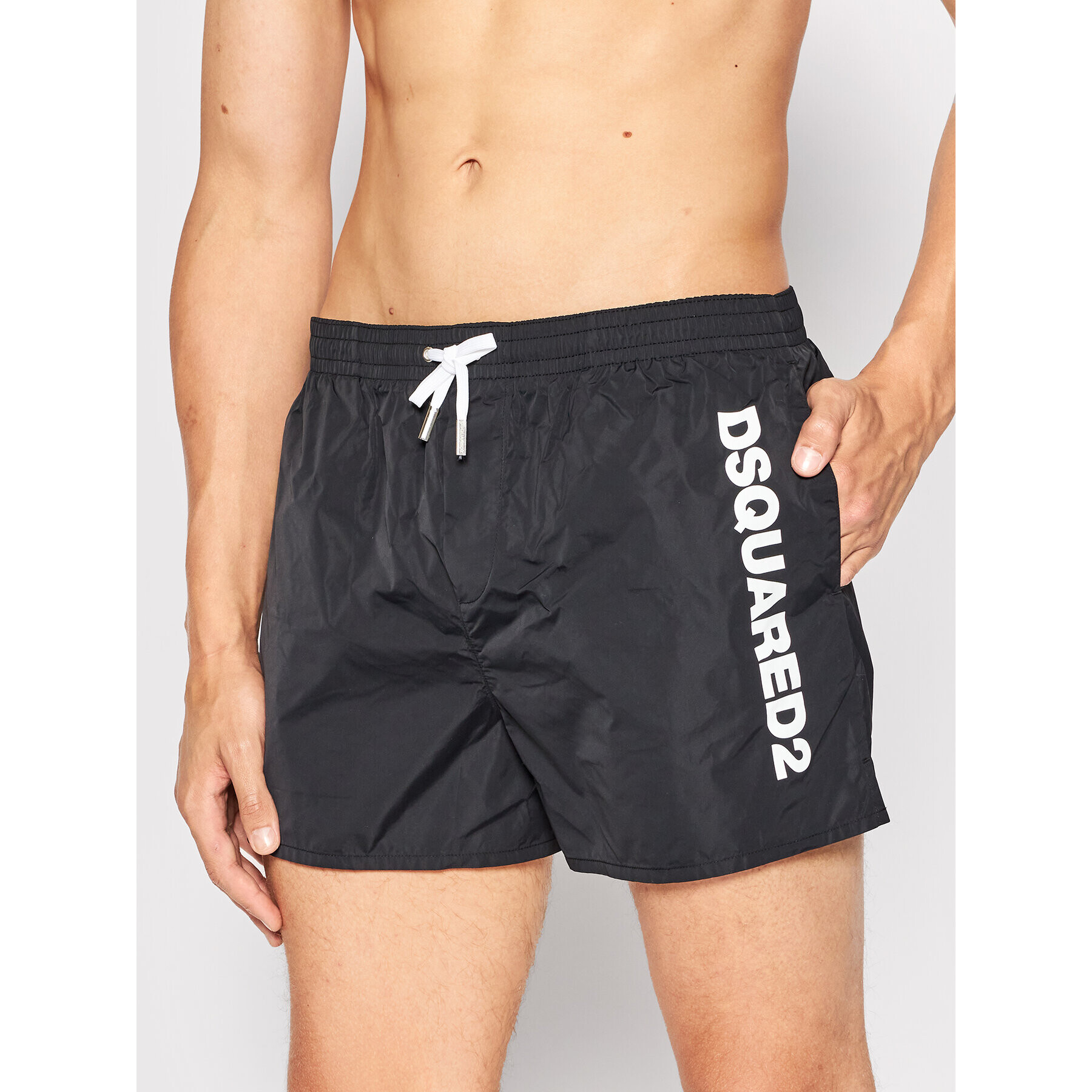 Dsquared2 Underwear Pantaloni scurți pentru înot D7B644260.01050 Negru Regular Fit - Pled.ro