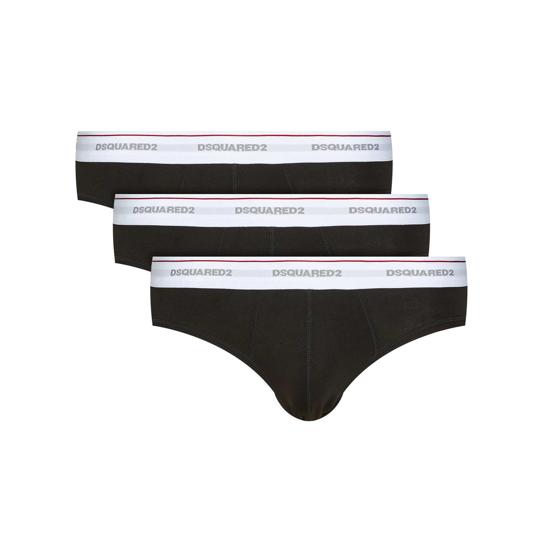 Dsquared2 Underwear Set 3 perechi de slipuri Brief DCX610040 Negru - Pled.ro