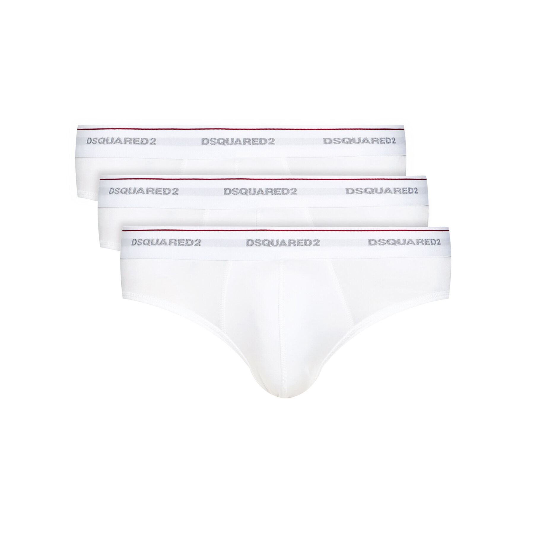 Dsquared2 Underwear Set 3 perechi de slipuri DCX610040 Alb - Pled.ro