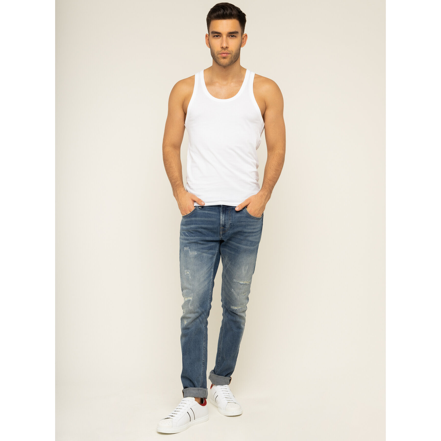 Dsquared2 Underwear Tank top D9D202470 Alb - Pled.ro