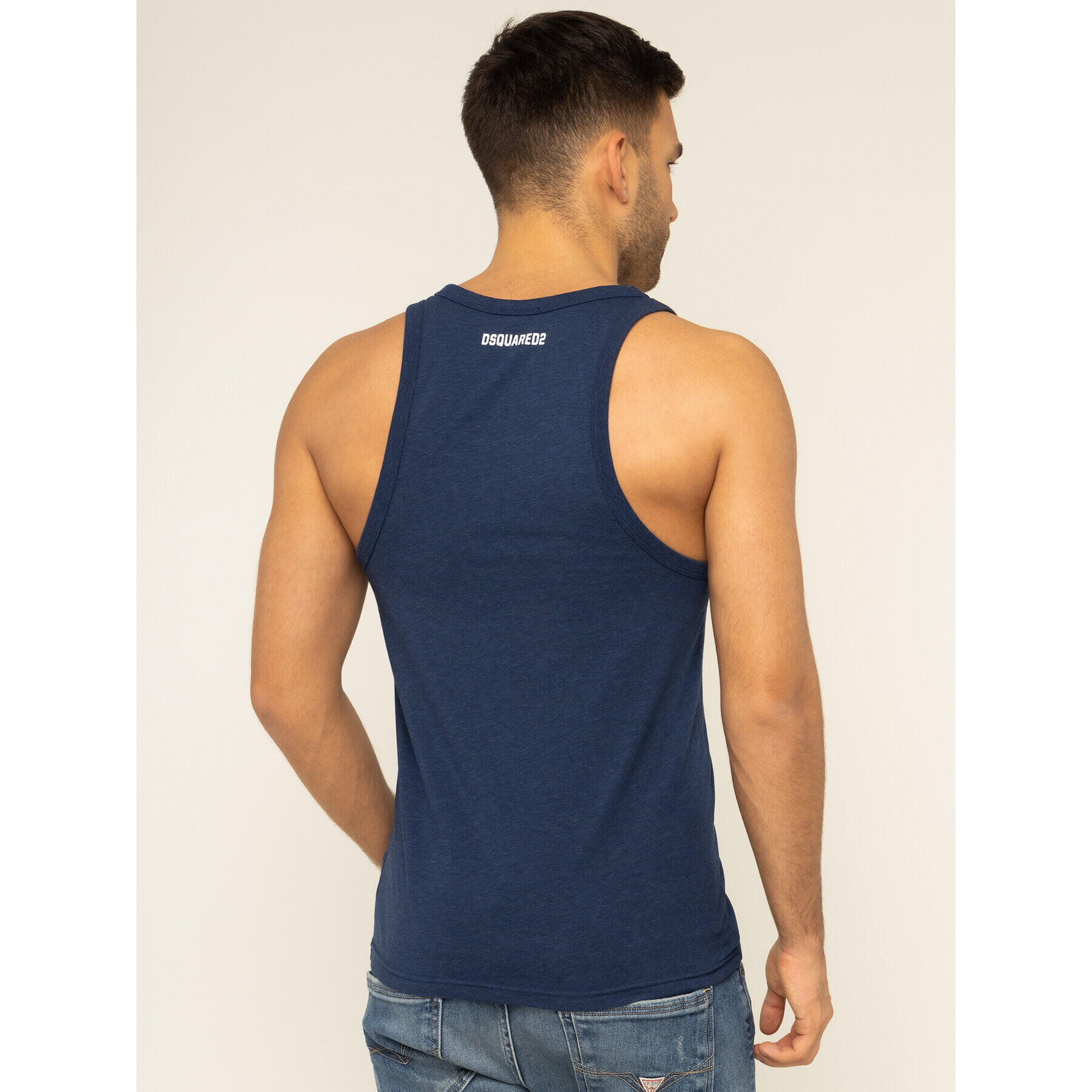 Dsquared2 Underwear Tank top D9D202470 Bleumarin - Pled.ro