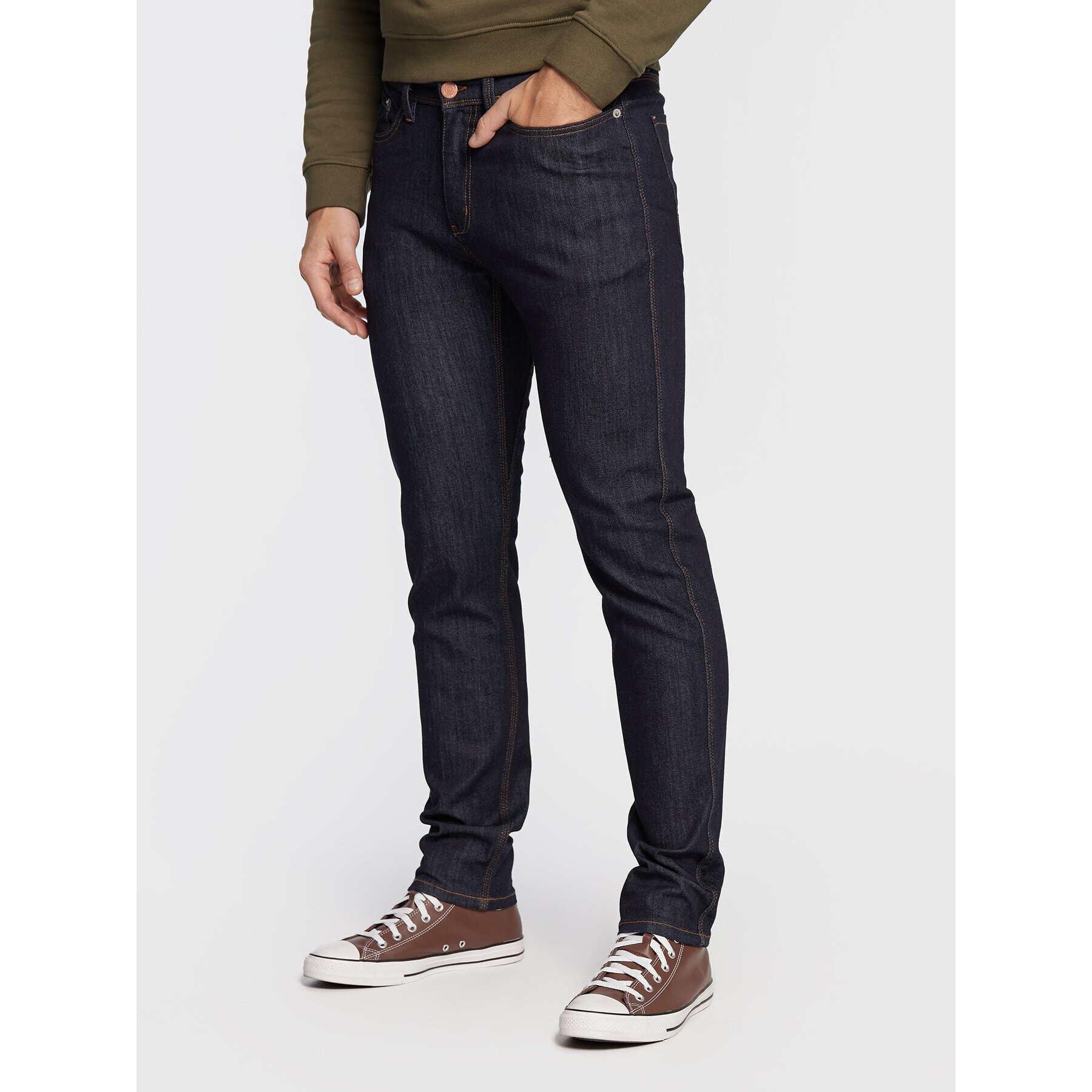 Duer Blugi Performance Denim MFLS3002 Bleumarin Slim Fit - Pled.ro