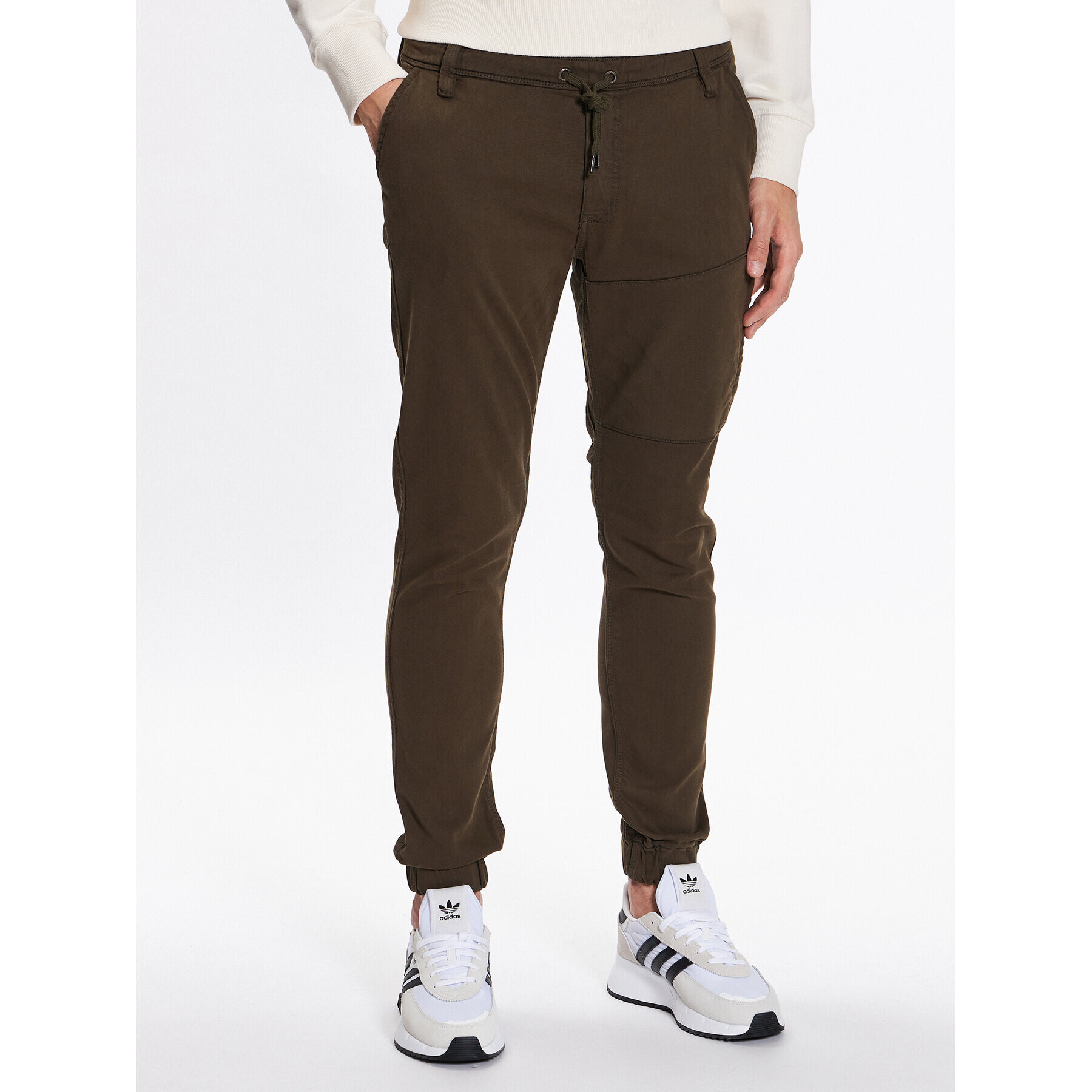 Duer Joggers No Sweat MJNR1100 Verde Relaxed Fit - Pled.ro