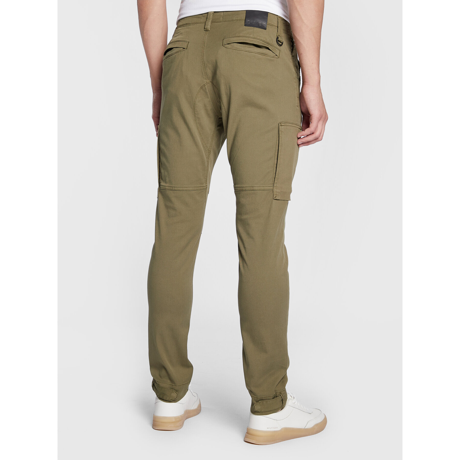 Duer Pantaloni din material Live Free Adventure MPTH1006 Verde Relaxed Fit - Pled.ro