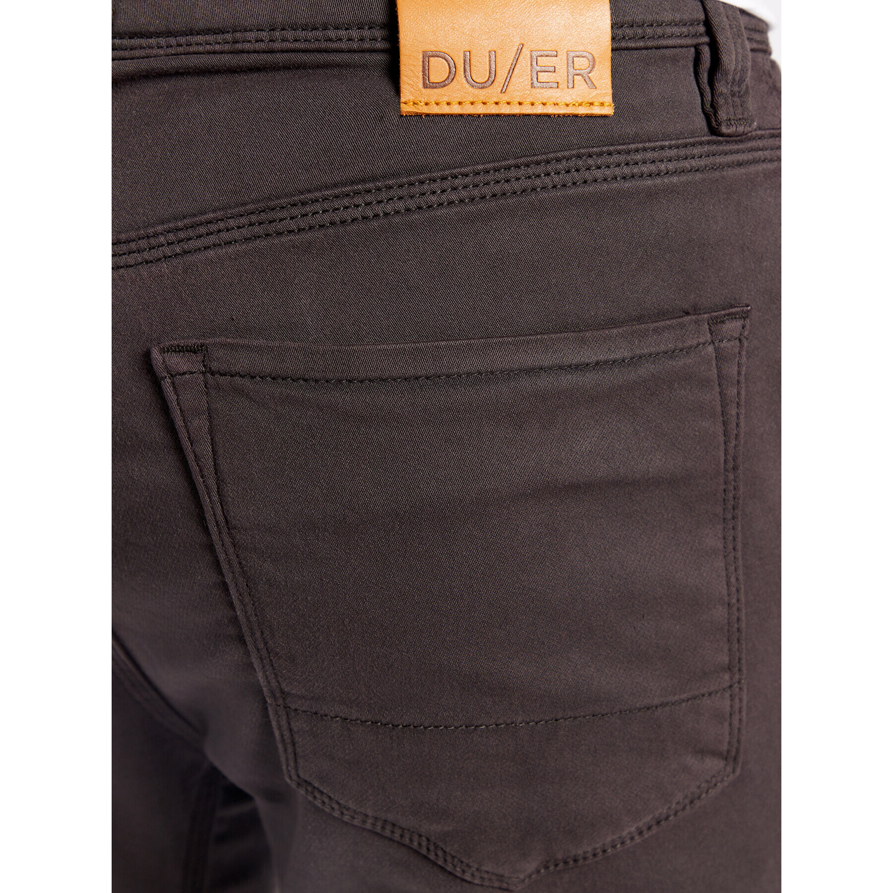 Duer Pantaloni din material MFNS1001 No Sweat Gri Slim Fit - Pled.ro