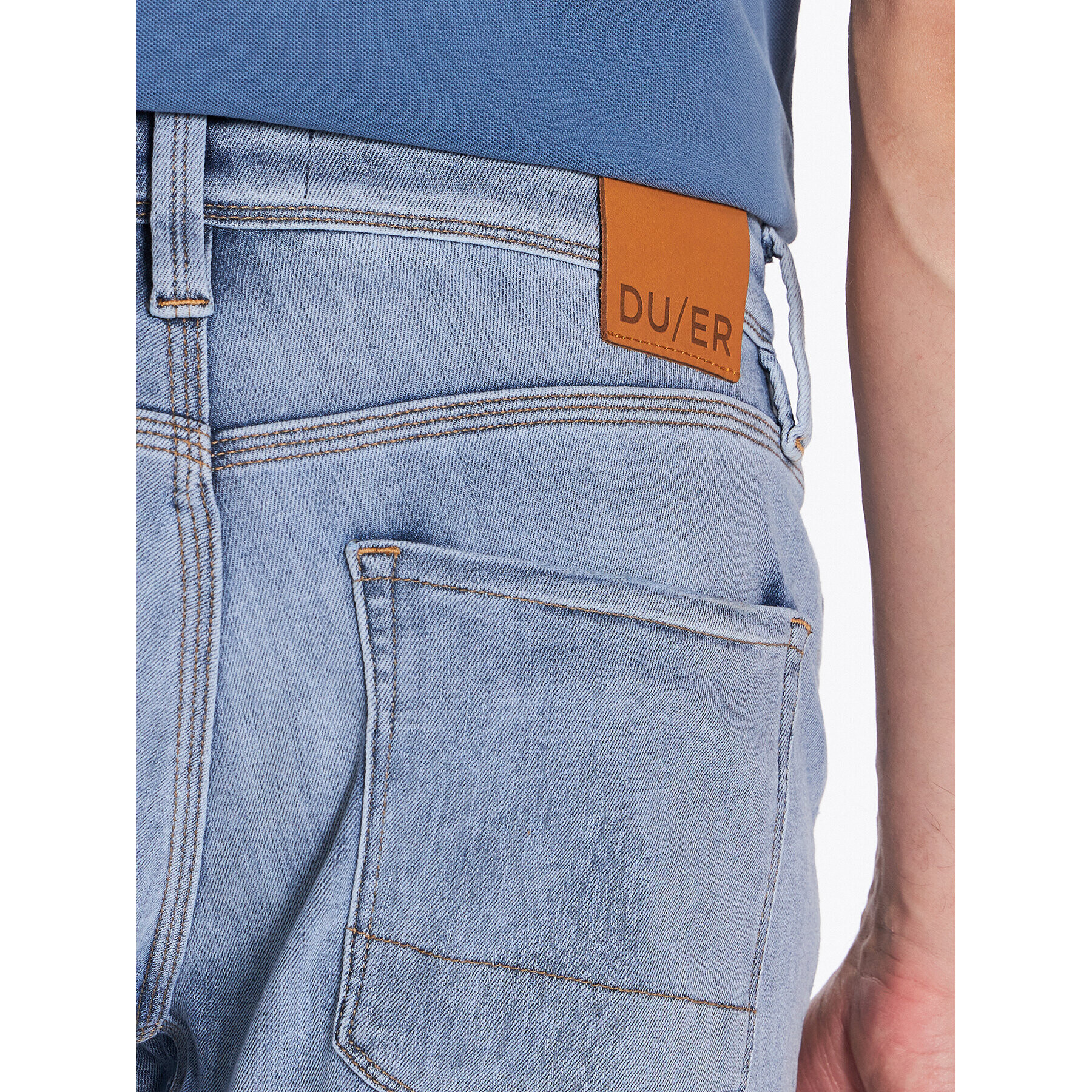 Duer Pantaloni scurți de blugi Performance MSLS5020 Albastru Regular Fit - Pled.ro