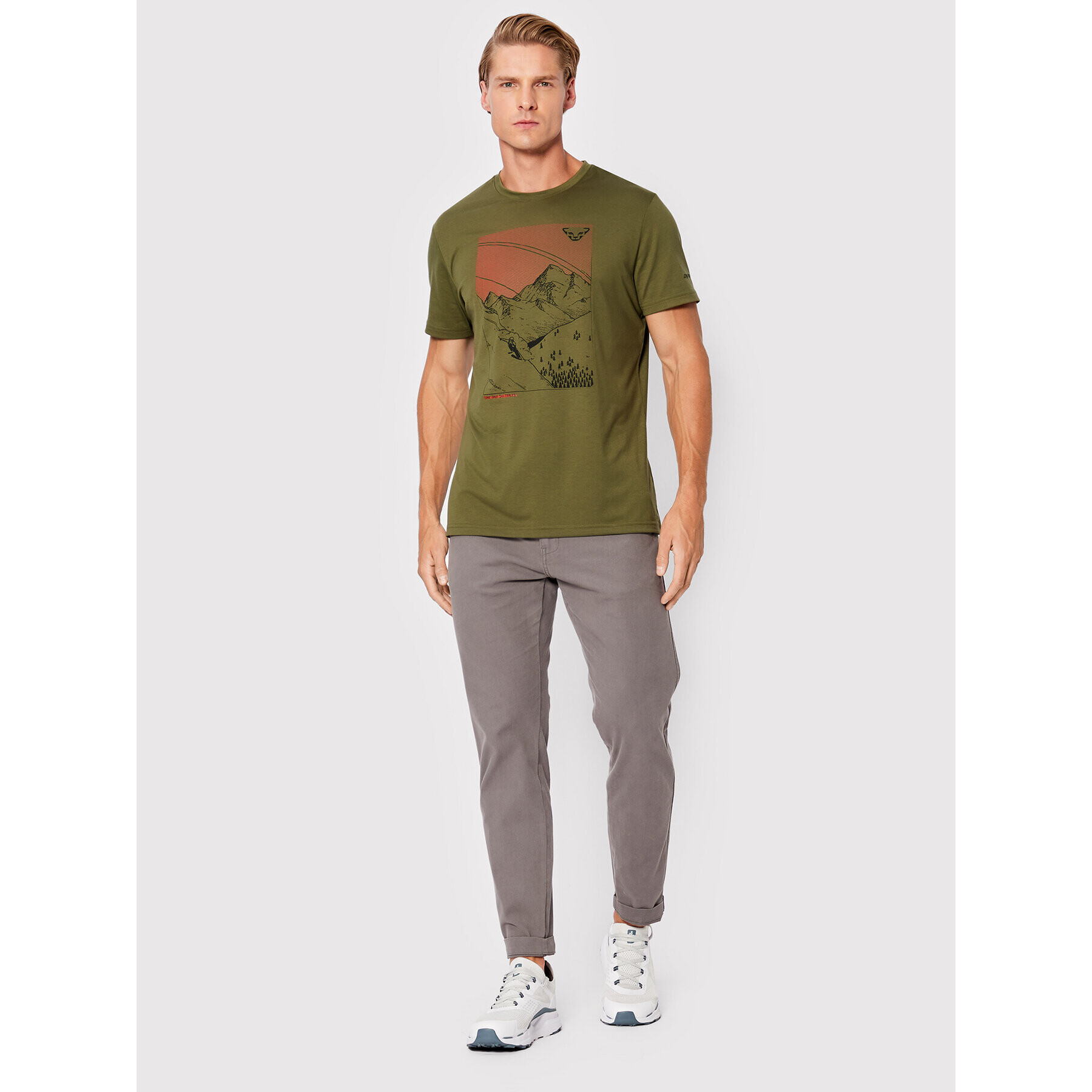 Dynafit Tricou Artist 08-71636 Verde Regular Fit - Pled.ro