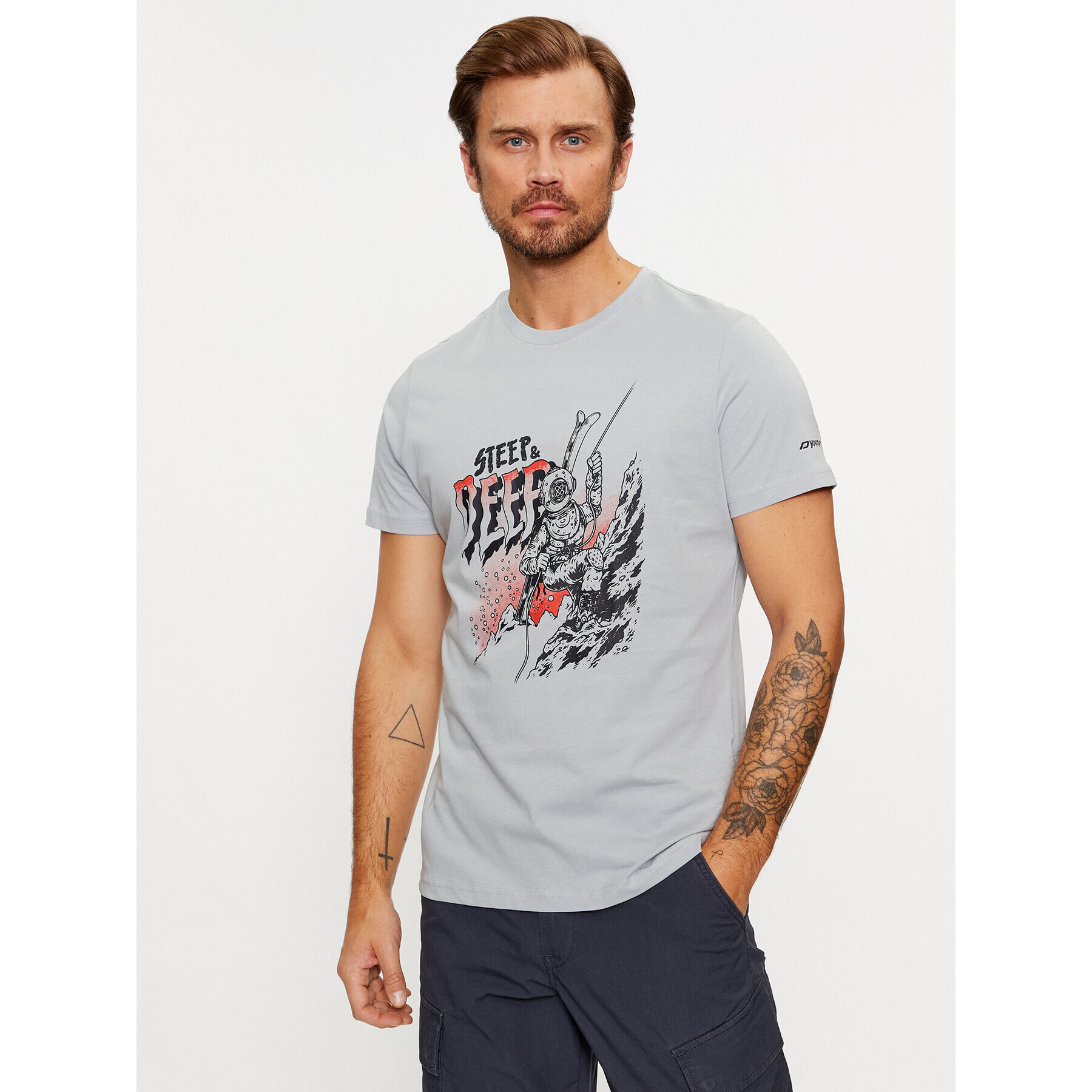 Dynafit Tricou Artist Series Co T-Shirt M 08-71522 Gri Regular Fit - Pled.ro