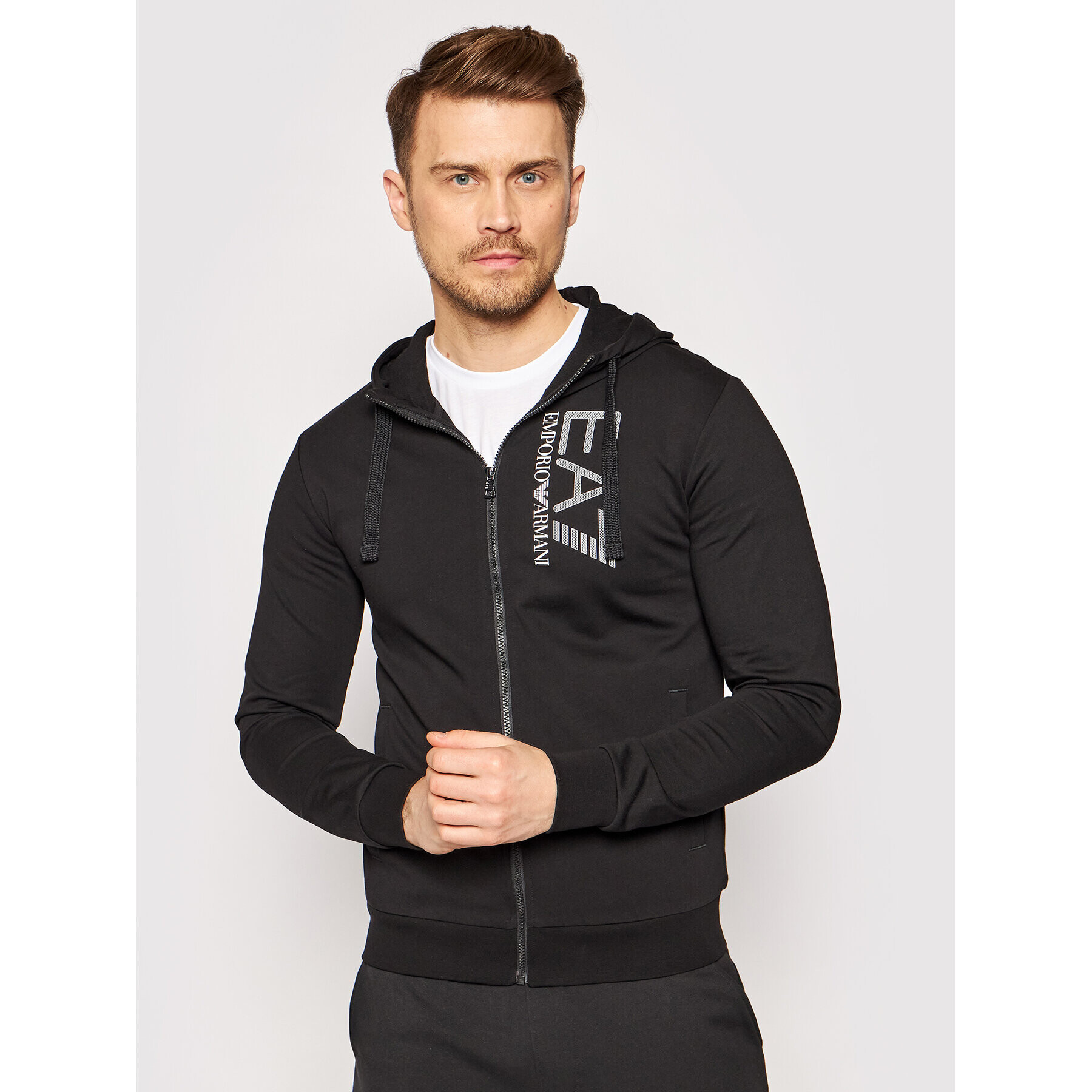 EA7 Emporio Armani Bluză 3KPM53 PJ05Z 1200 Negru Regular Fit - Pled.ro