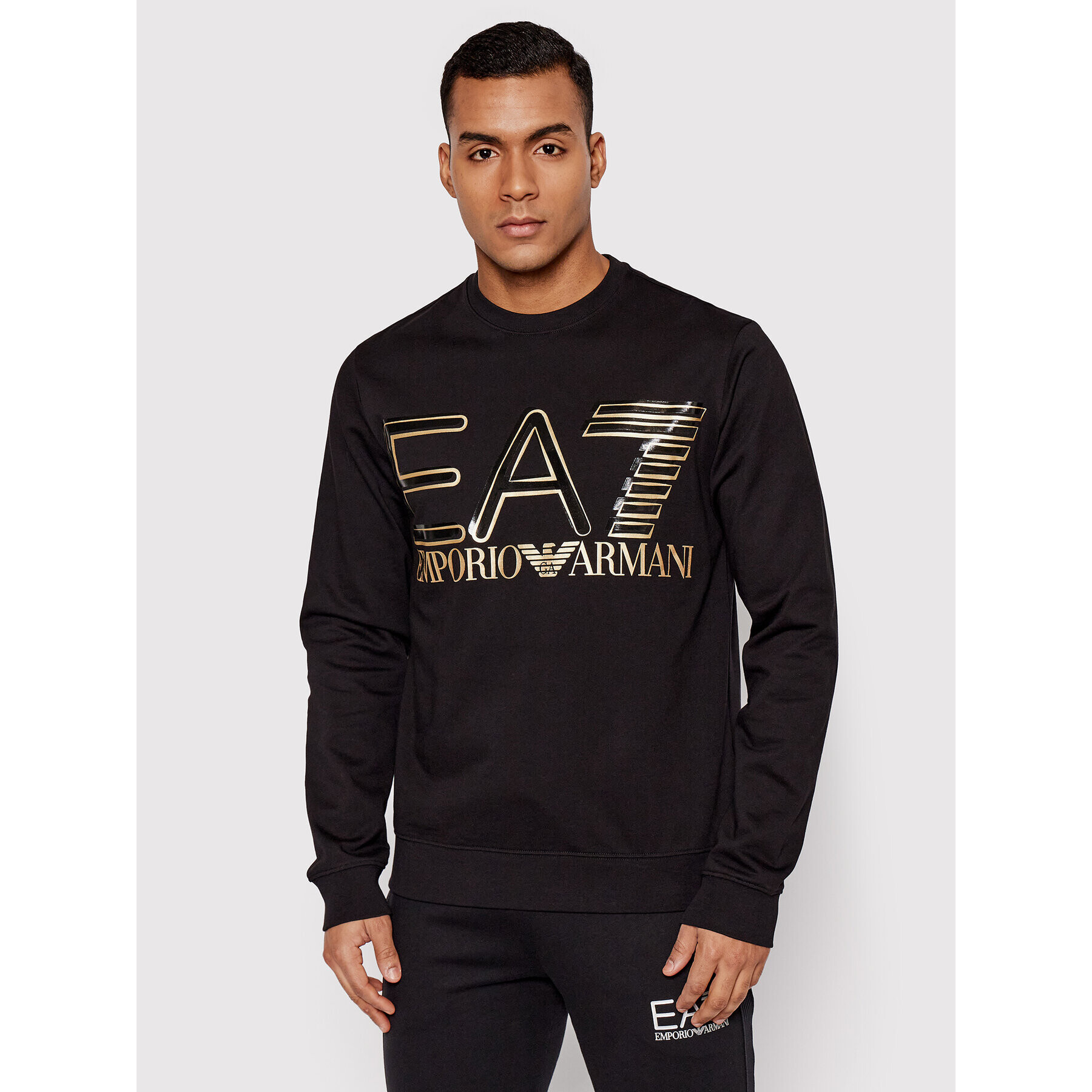 EA7 Emporio Armani Bluză 3LPM44 PJFGZ 0208 Negru Regular Fit - Pled.ro