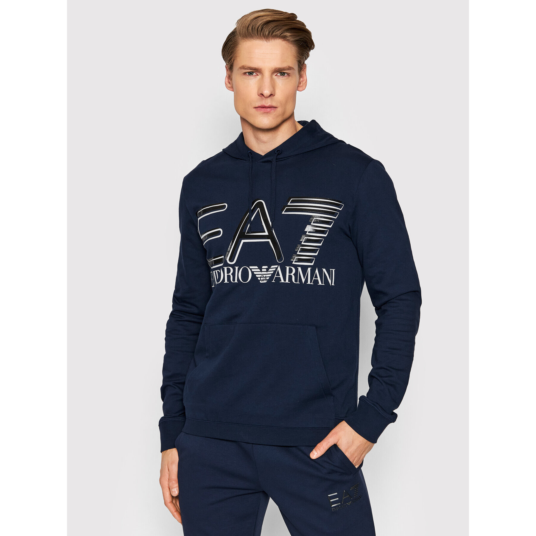 EA7 Emporio Armani Bluză 3LPM45 PJFGZ 1554 Bleumarin Regular Fit - Pled.ro