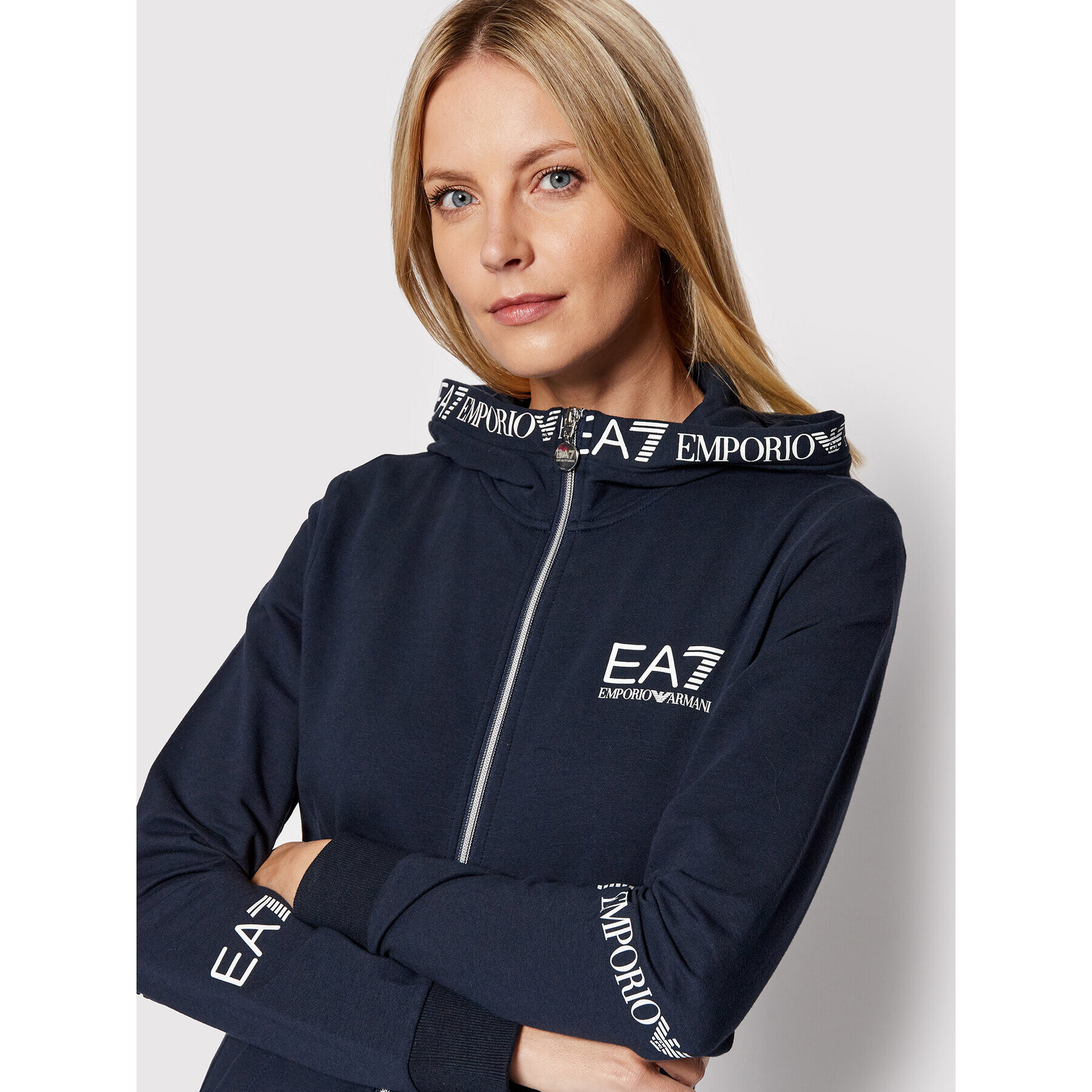 EA7 Emporio Armani Bluză 3LTM11 TJCQZ 1554 Bleumarin Regular Fit - Pled.ro