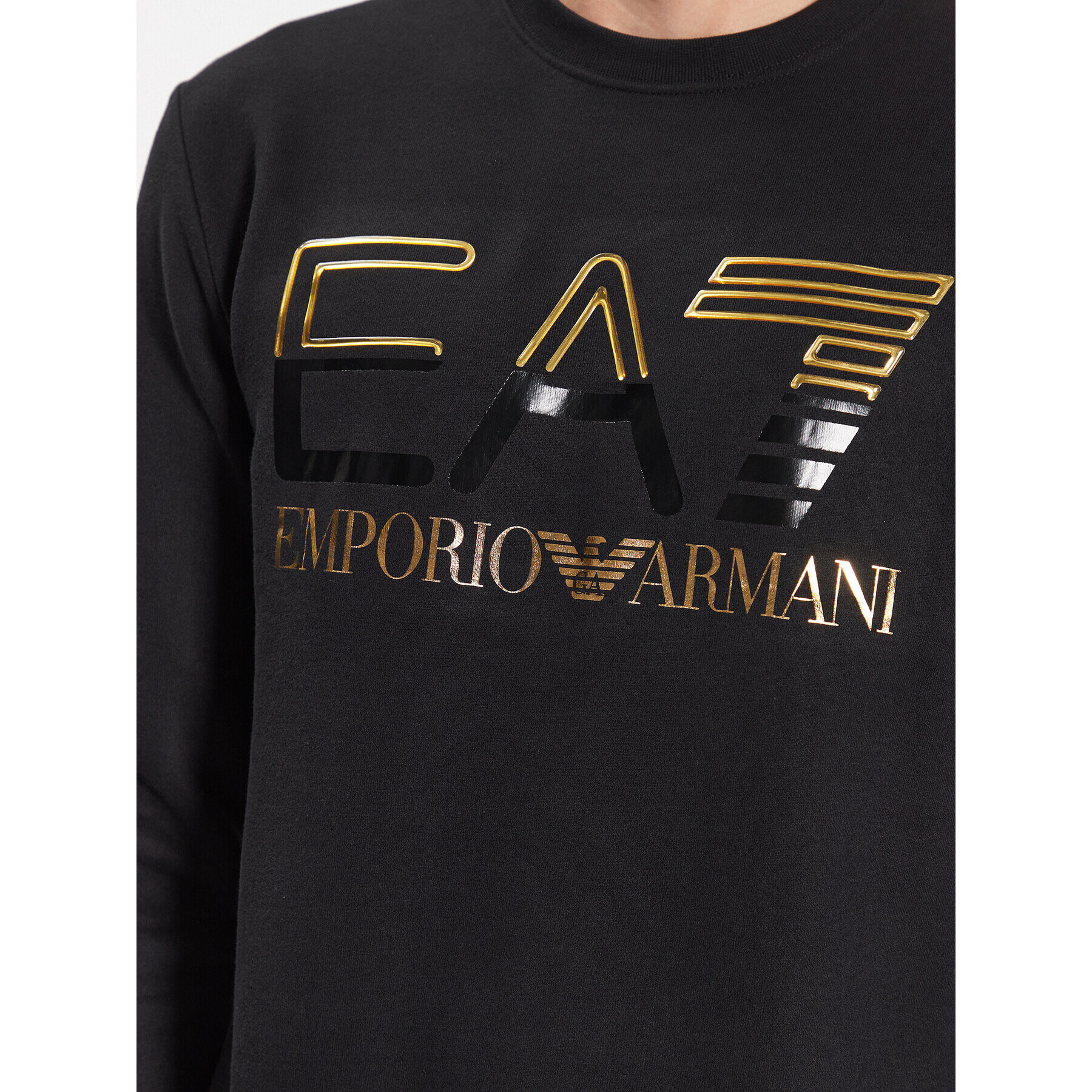 EA7 Emporio Armani Bluză 3RPM12 PJLSZ 0208 Negru Regular Fit - Pled.ro