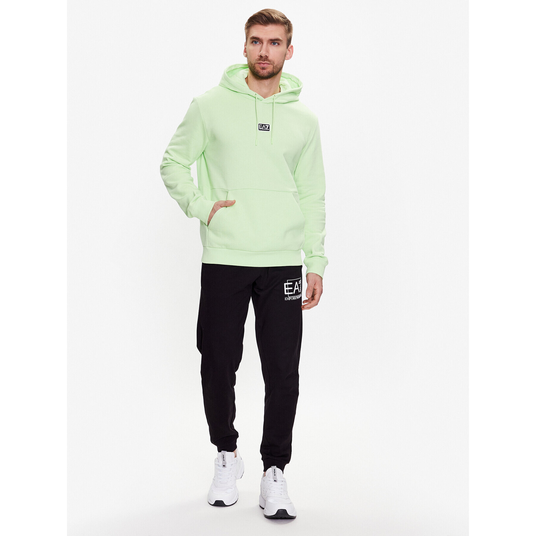 EA7 Emporio Armani Bluză 3RPM96 PJ07Z 1805 Verde Regular Fit - Pled.ro