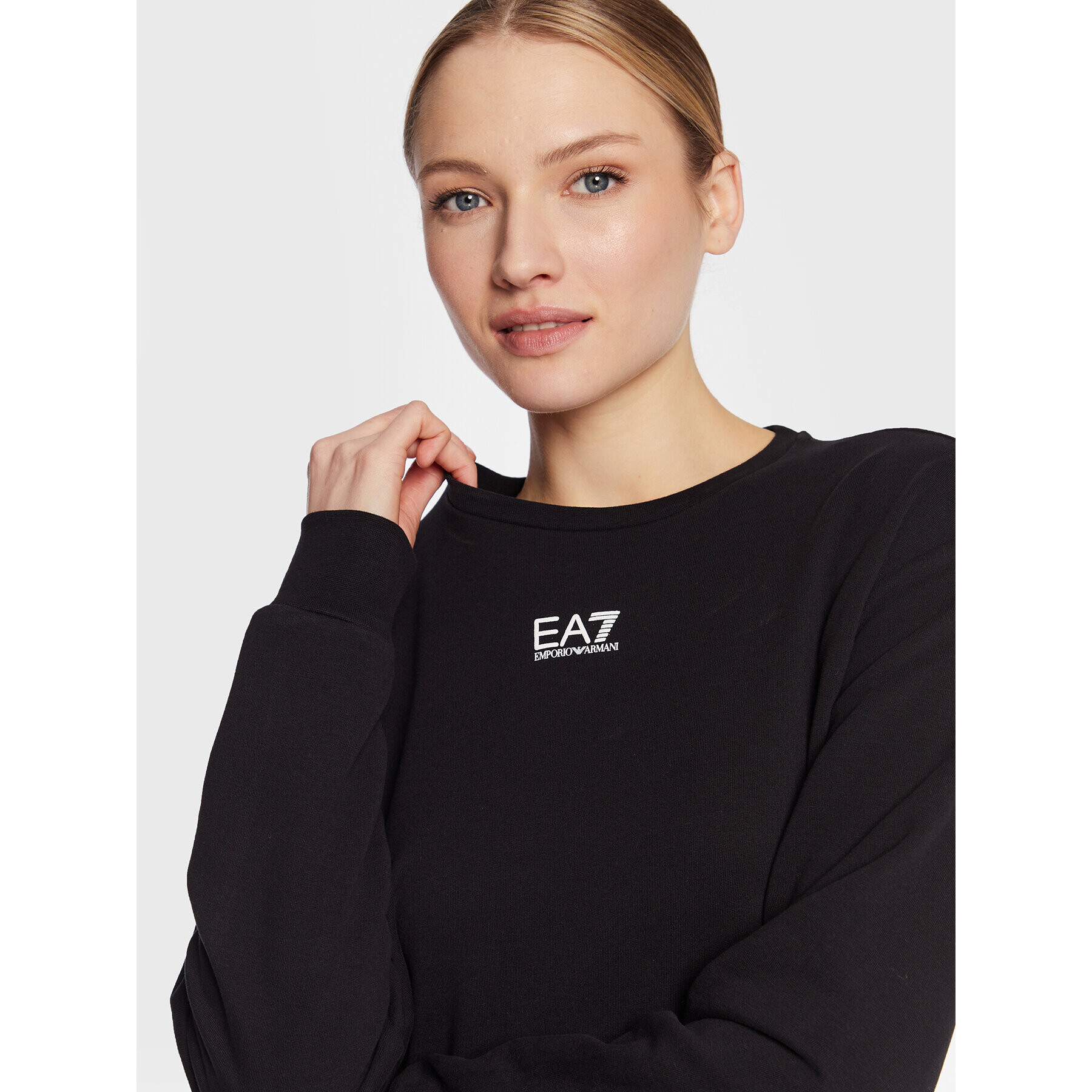 EA7 Emporio Armani Bluză 3RTM08 TJPWZ 1200 Negru Regular Fit - Pled.ro