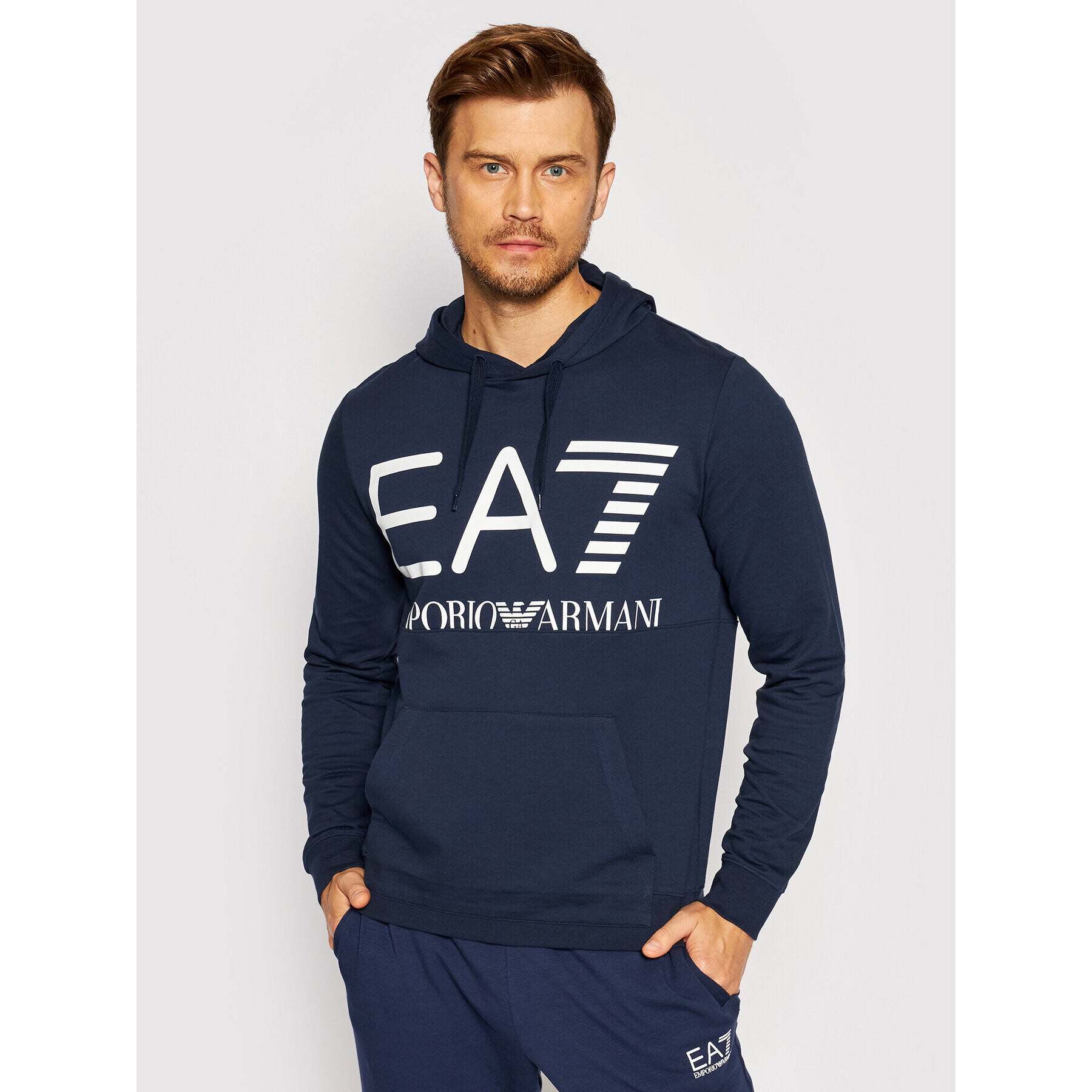 EA7 Emporio Armani Bluză 6KPM69 PJBWZ 1554 Bleumarin Regular Fit - Pled.ro