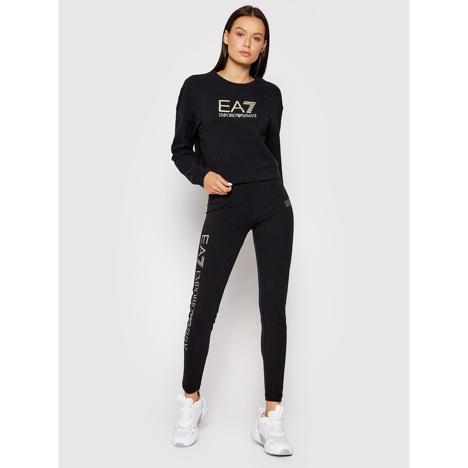 EA7 Emporio Armani Bluză 6KTM07 TJCQZ 0200 Negru Regular Fit - Pled.ro