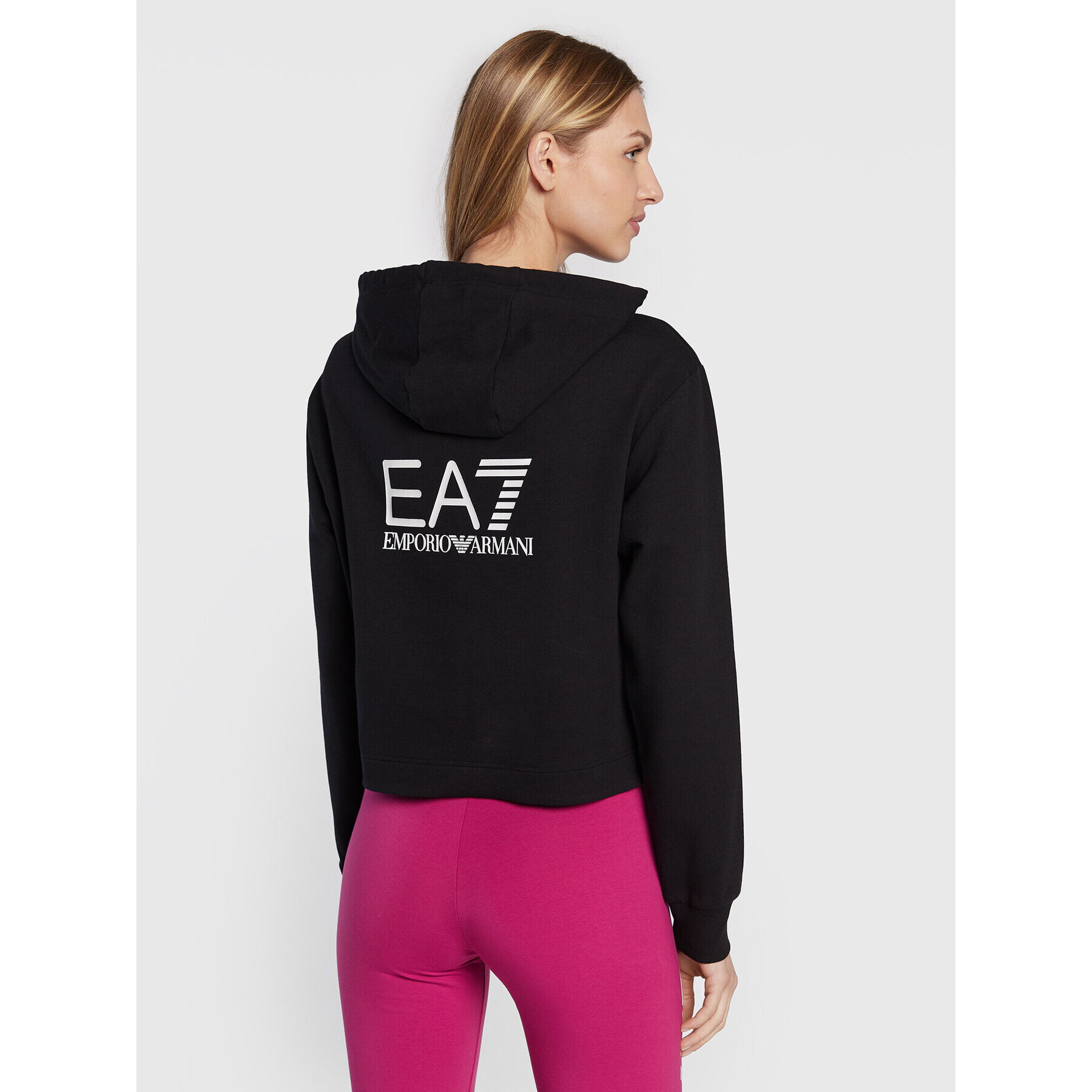 EA7 Emporio Armani Bluză 6LTM10 TJCQZ 1200 Negru Relaxed Fit - Pled.ro