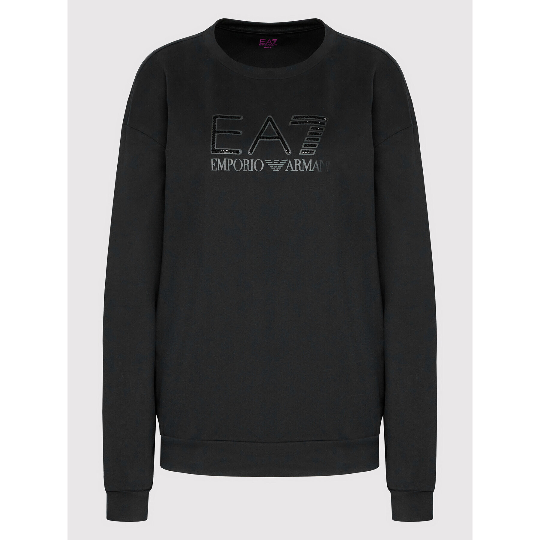 EA7 Emporio Armani Bluză 6LTM40 TJJXZ 1200 Negru Relaxed Fit - Pled.ro