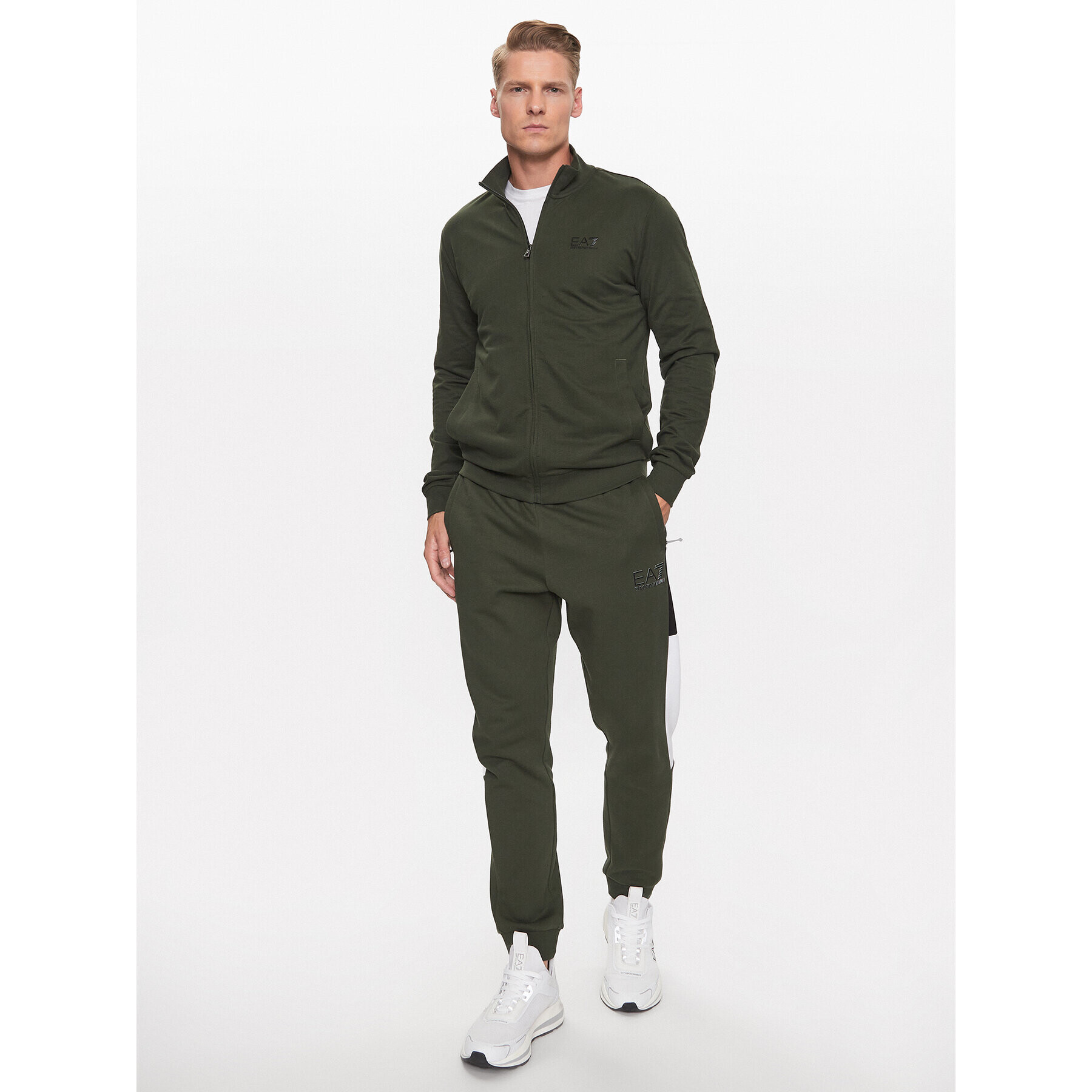 EA7 Emporio Armani Bluză 8NPM01 PJ05Z 1845 Verde Regular Fit - Pled.ro