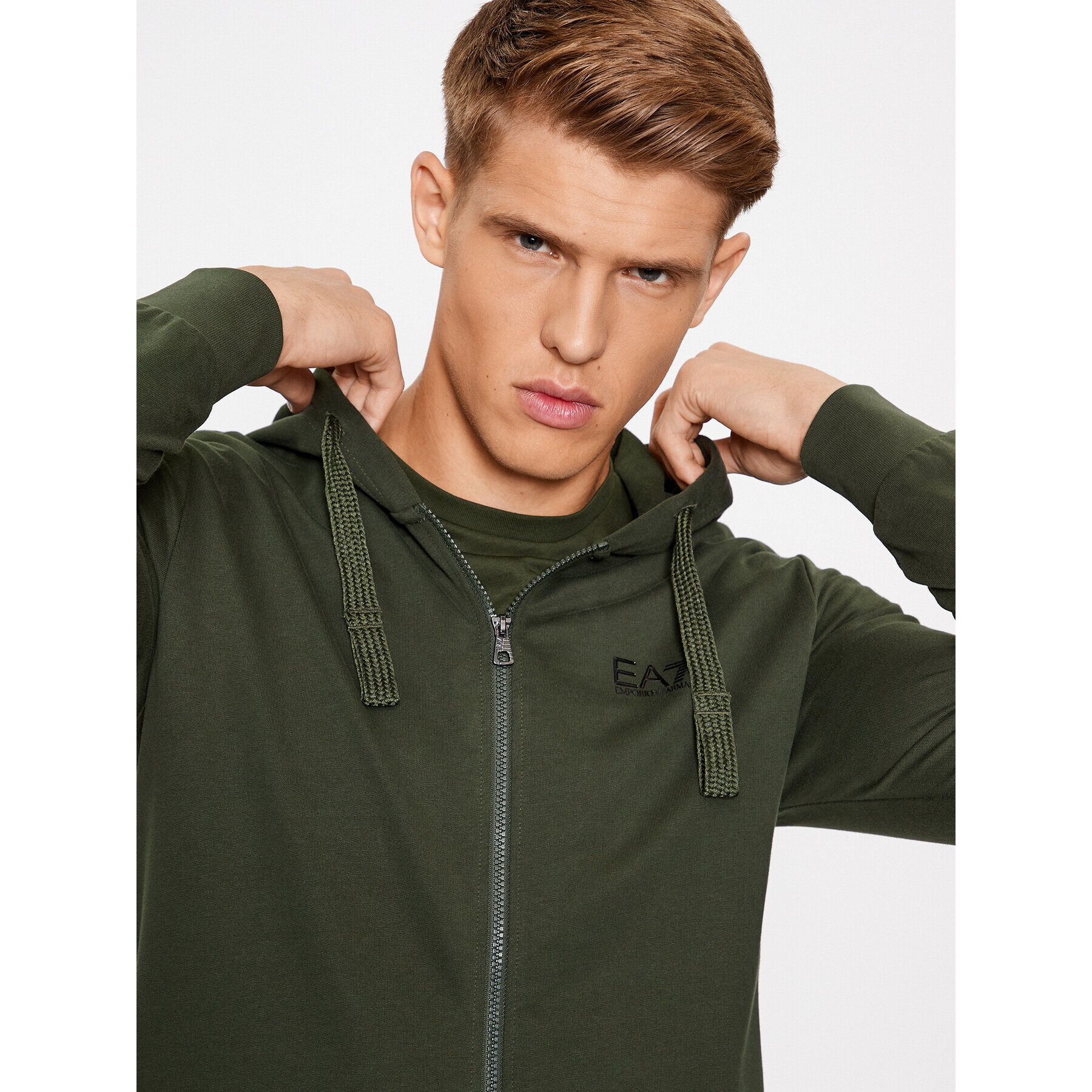 EA7 Emporio Armani Bluză 8NPM03 PJ05Z 1845 Verde Regular Fit - Pled.ro