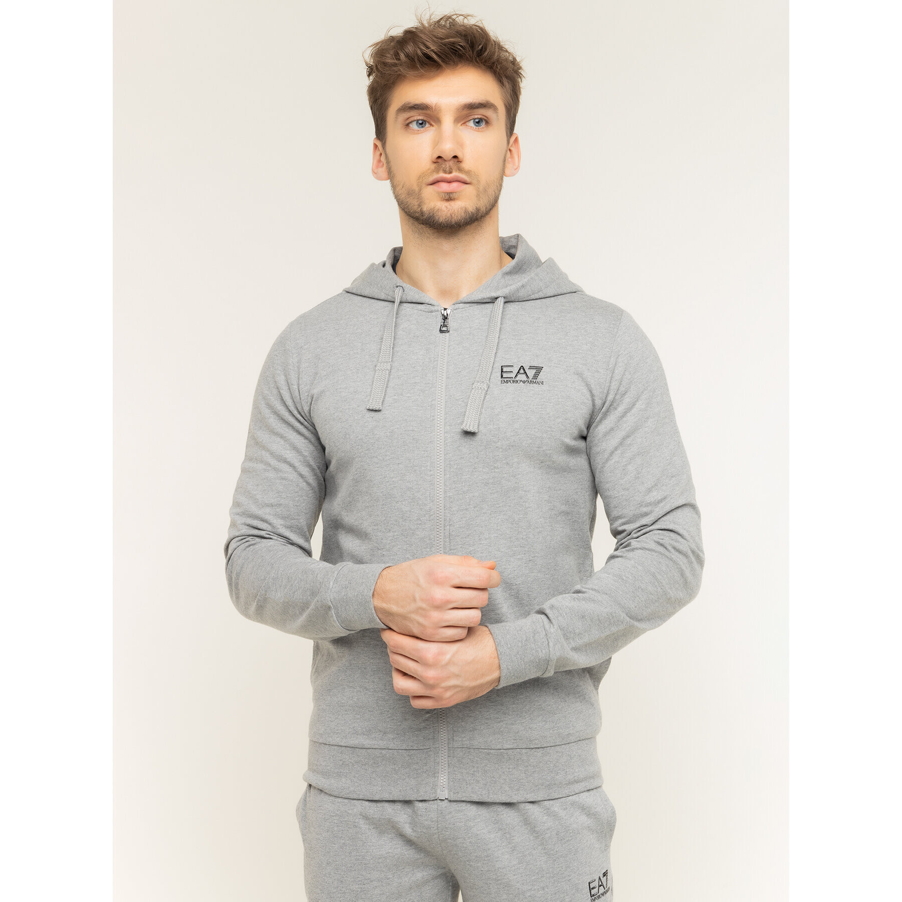 EA7 Emporio Armani Bluză 8NPM03 PJ05Z 3905 Gri Regular Fit - Pled.ro