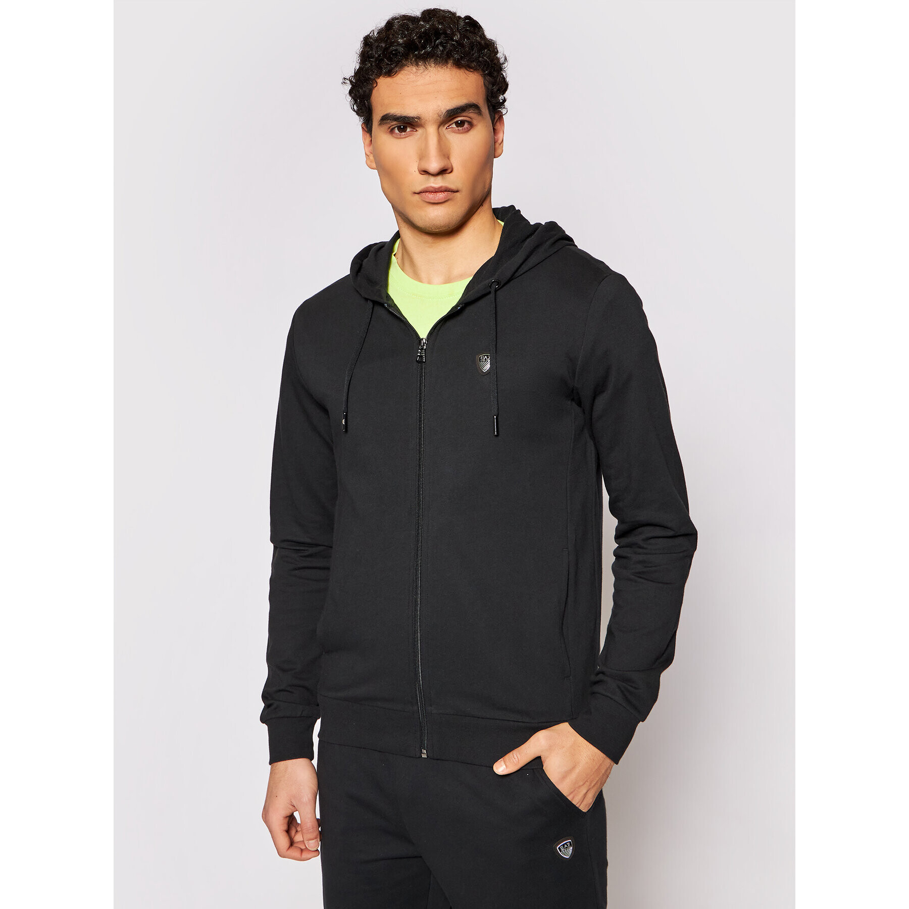 EA7 Emporio Armani Bluză 8NPM15 PJ05Z 1200 Negru Regular Fit - Pled.ro