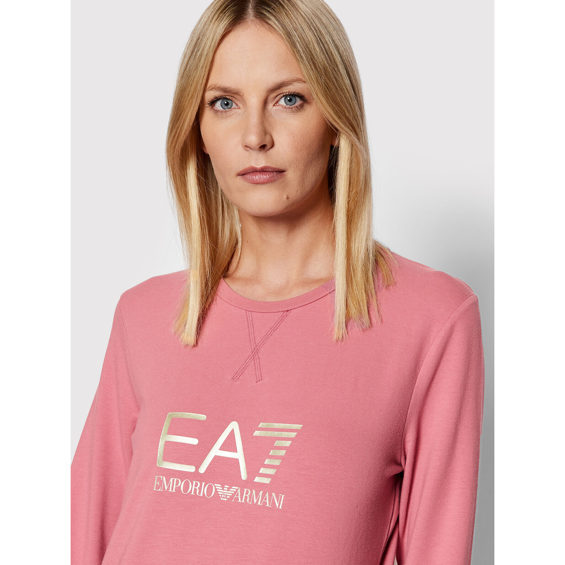 EA7 Emporio Armani Bluză 8NTM35 TJCQZ 1413 Roz Regular Fit - Pled.ro