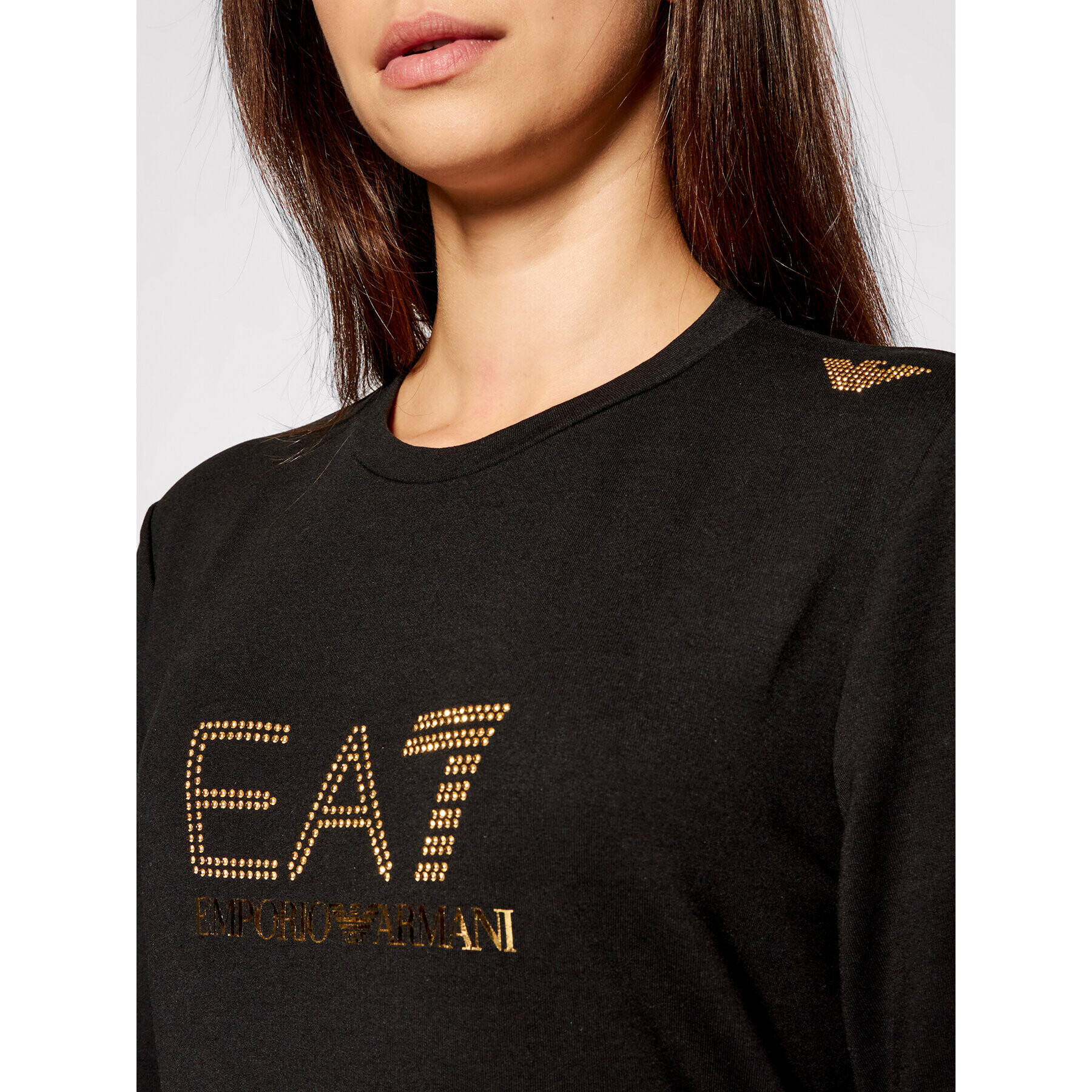 EA7 Emporio Armani Bluză 8NTM45 TJ9RZ 1200 Negru Regular Fit - Pled.ro