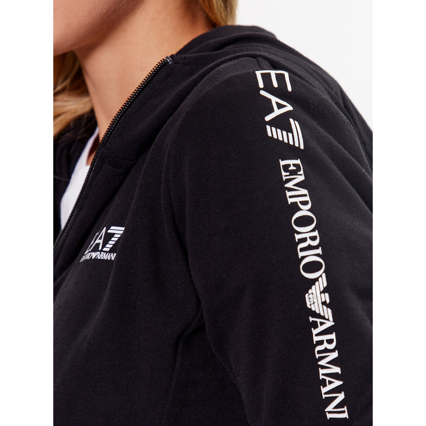 EA7 Emporio Armani Bluză v3RTM21 TJCQZ 1200 Negru Regular Fit - Pled.ro