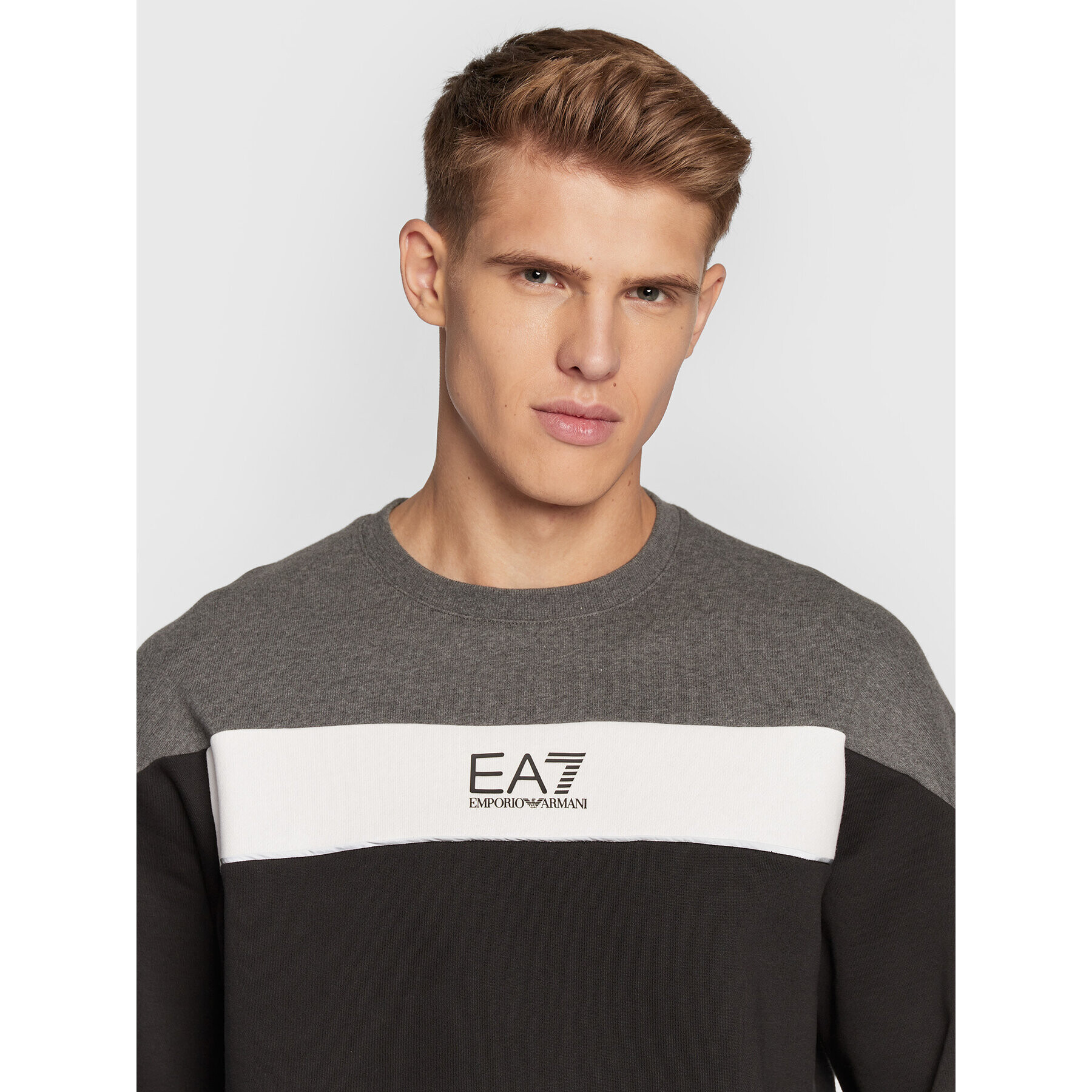 EA7 Emporio Armani Bluză 6LPM14 PJ07Z 1200 Negru Regular Fit - Pled.ro