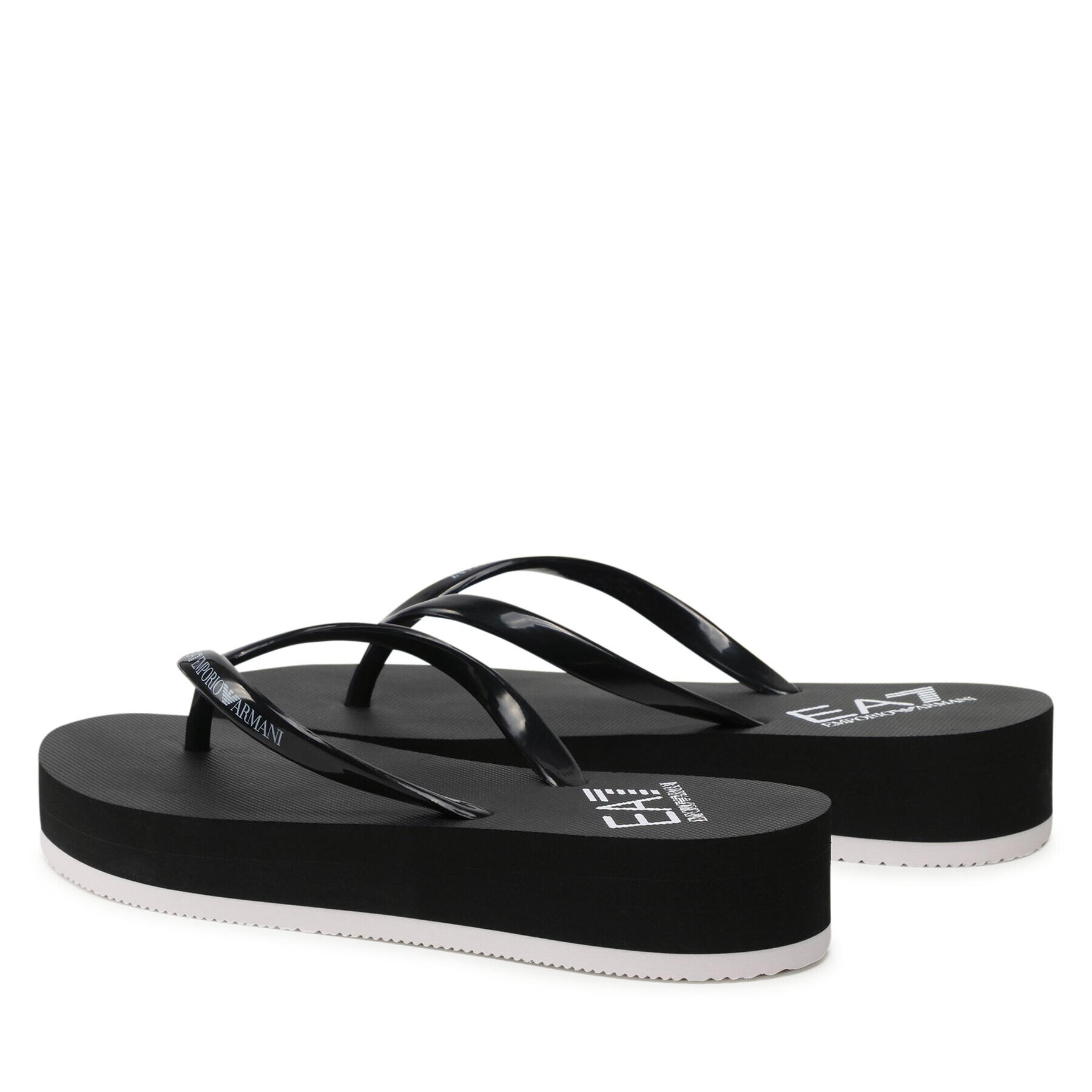 EA7 Emporio Armani Flip flop XFQ013 XK085 A120 Negru - Pled.ro