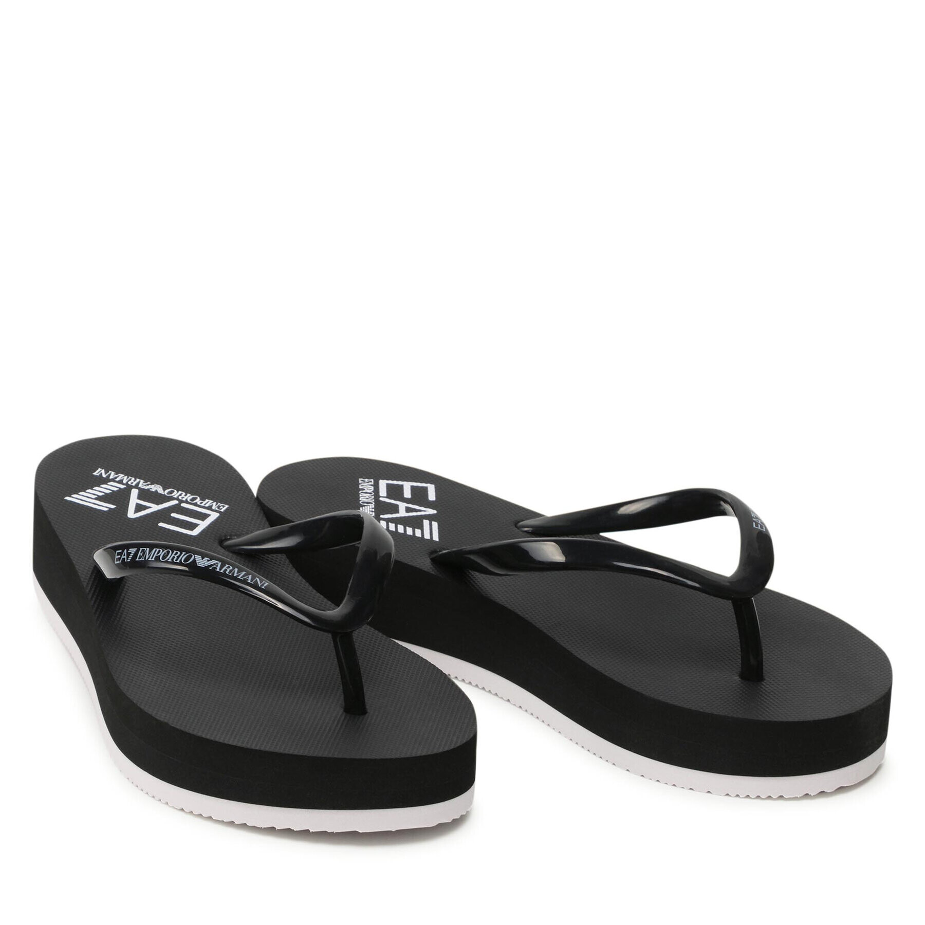 EA7 Emporio Armani Flip flop XFQ013 XK085 A120 Negru - Pled.ro