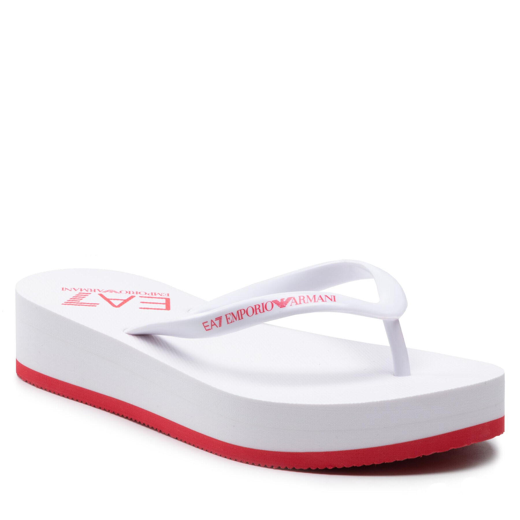 EA7 Emporio Armani Flip flop XFQ013 XK085 Q718 Alb - Pled.ro