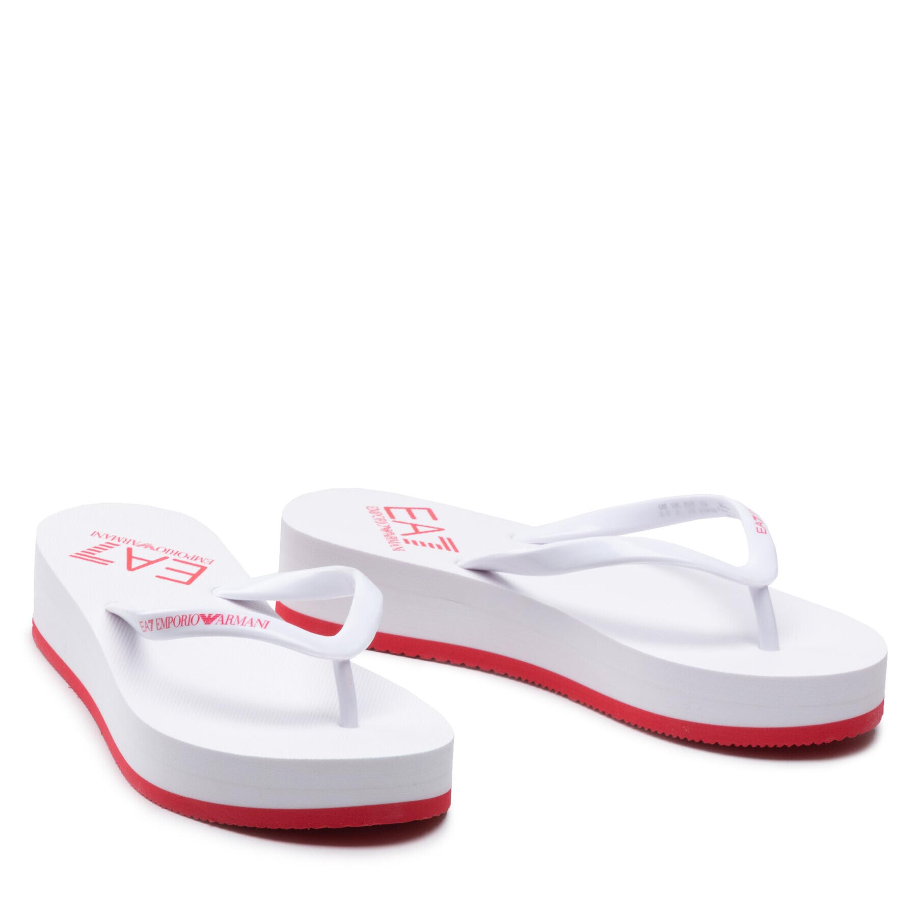 EA7 Emporio Armani Flip flop XFQ013 XK085 Q718 Alb - Pled.ro