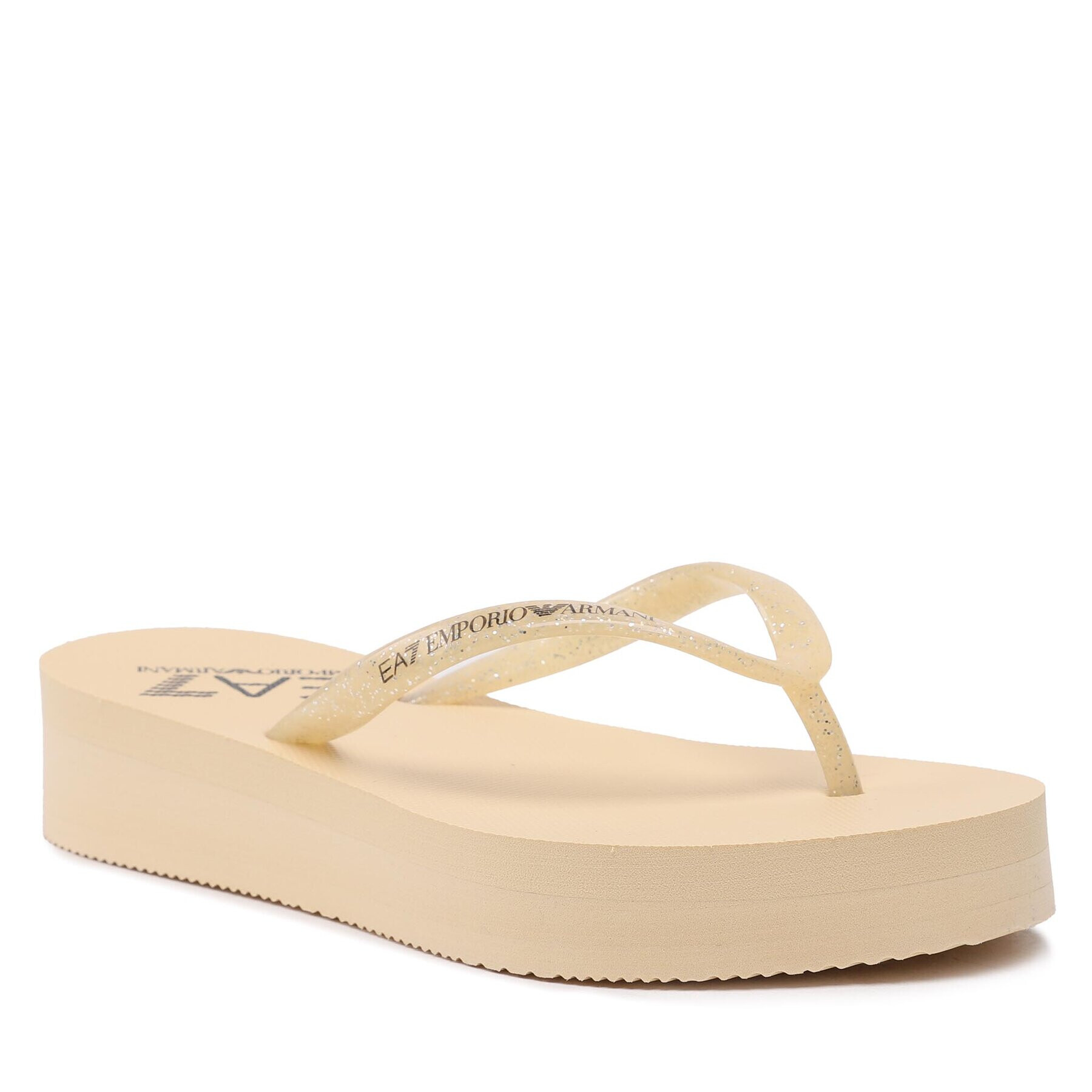 EA7 Emporio Armani Flip flop XFQ013 XK322 S467 Bej - Pled.ro