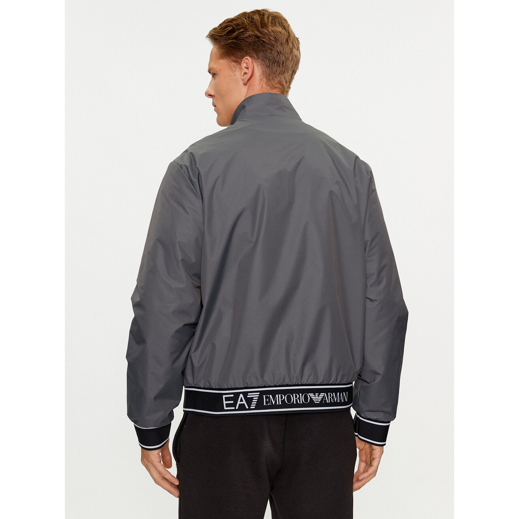 EA7 Emporio Armani Geacă bomber 6RPB07 PN27Z 1977 Gri Regular Fit - Pled.ro