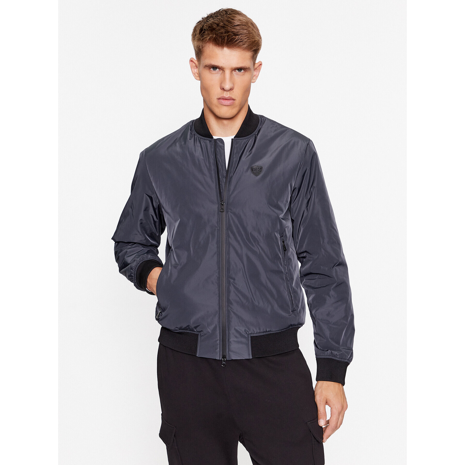 EA7 Emporio Armani Geacă bomber 8NPB10 PN7LZ 1578 Bleumarin Regular Fit - Pled.ro