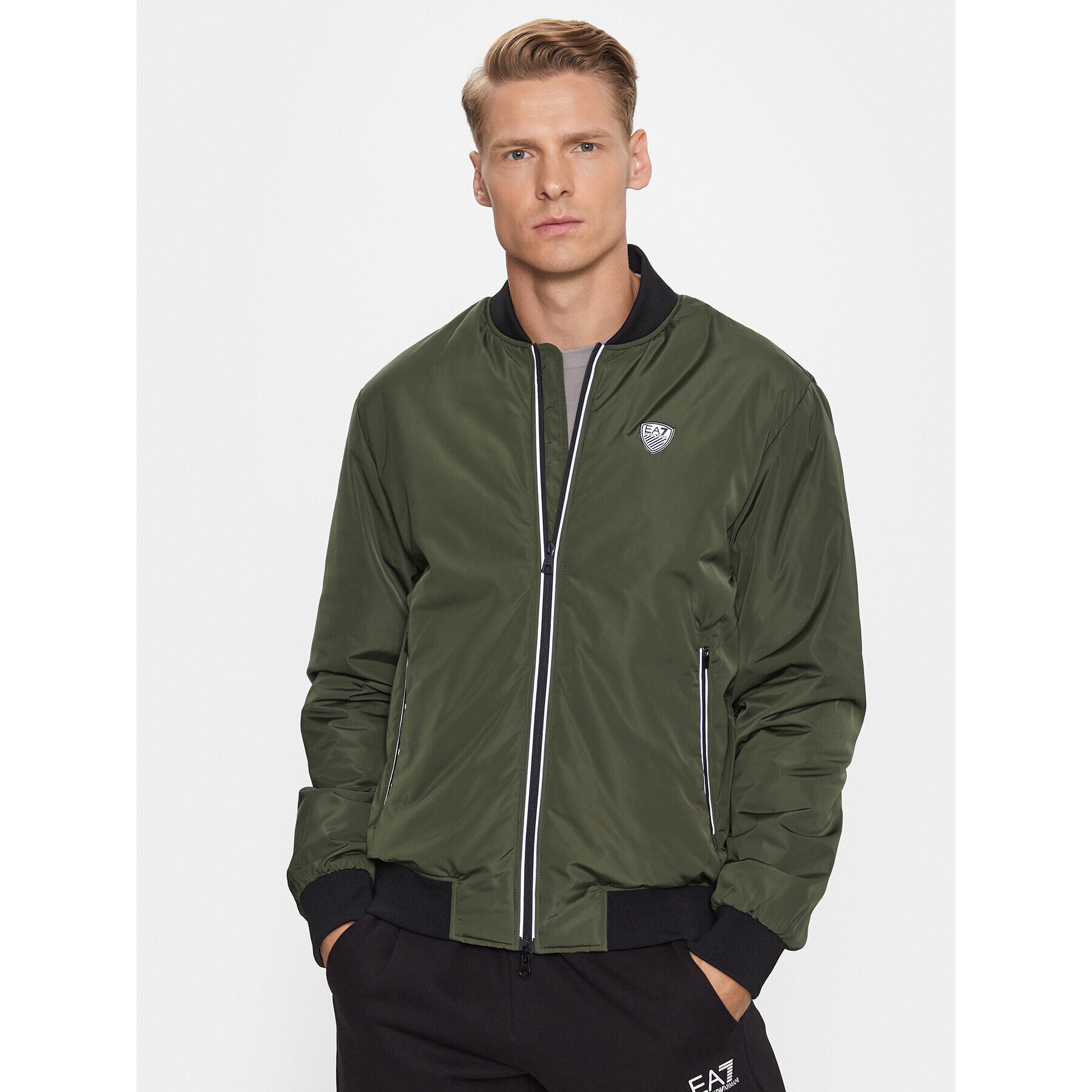 EA7 Emporio Armani Geacă bomber 8NPB12 PN7LZ 1845 Verde Regular Fit - Pled.ro