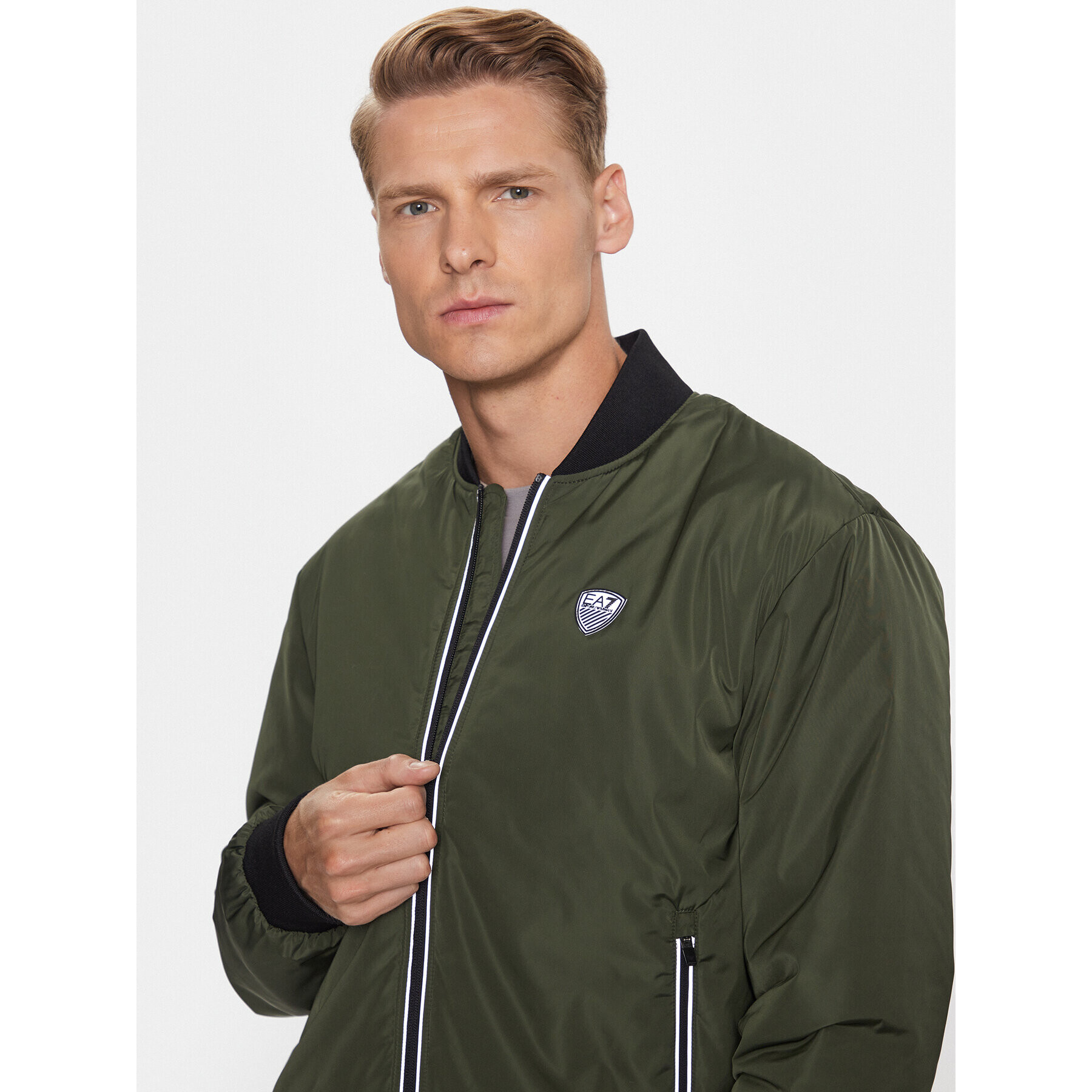 EA7 Emporio Armani Geacă bomber 8NPB12 PN7LZ 1845 Verde Regular Fit - Pled.ro