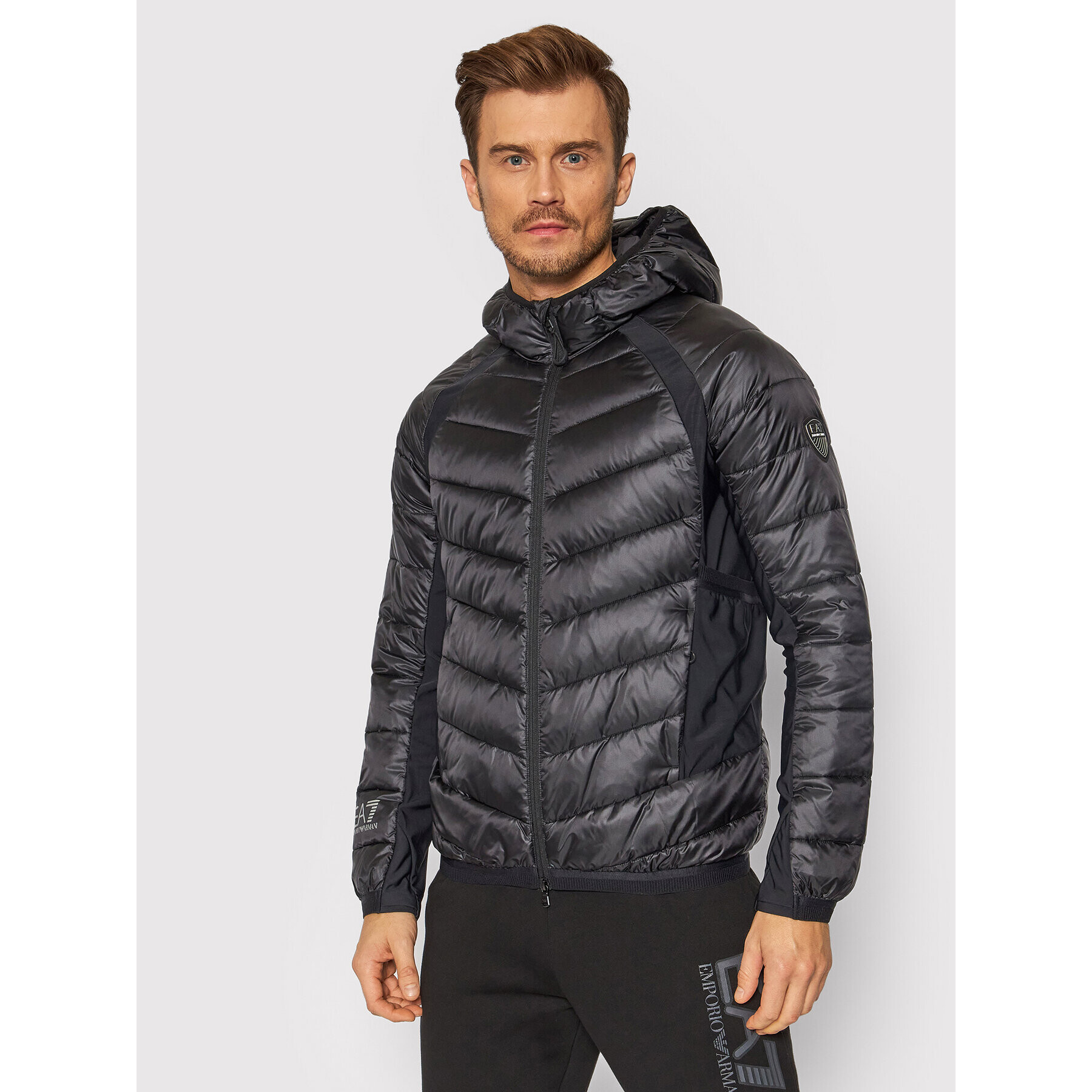 EA7 Emporio Armani Geacă din puf 6KPB43 PNQ9Z 1200 Negru Regular Fit - Pled.ro