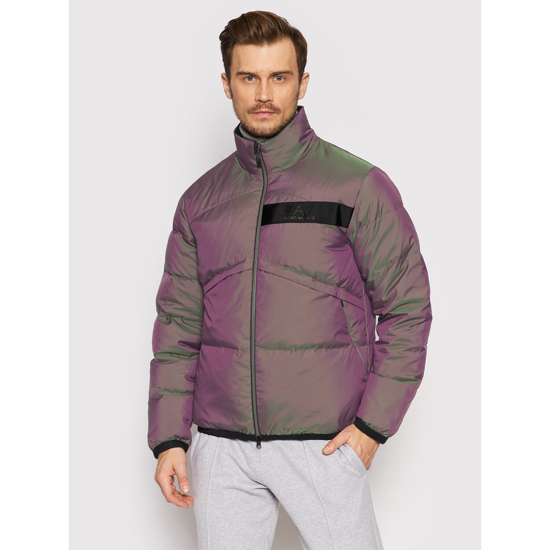 EA7 Emporio Armani Geacă din puf 6KPB62 PN6MZ 2804 Colorat Regular Fit - Pled.ro