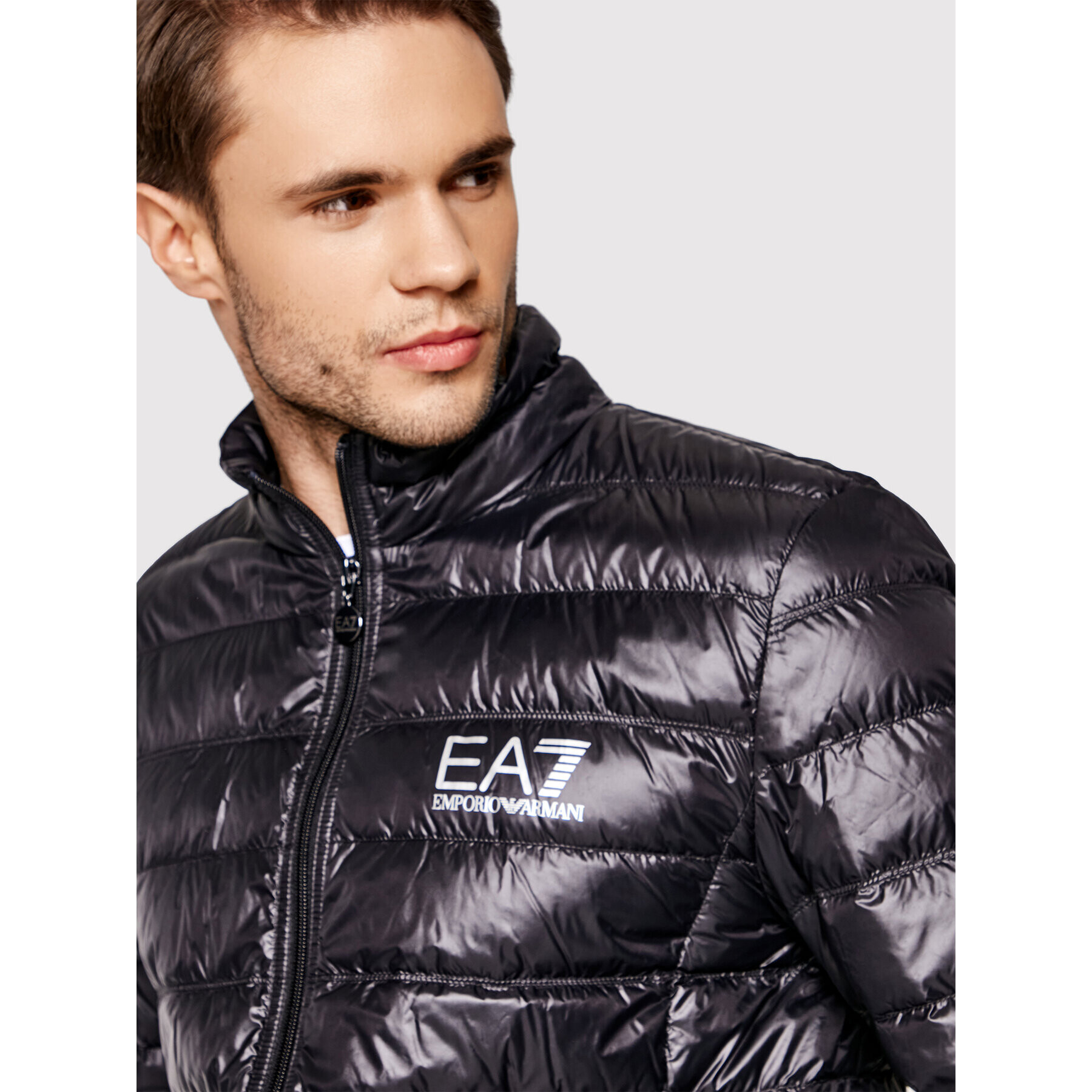 EA7 Emporio Armani Geacă din puf 8NPB01 PN29Z 1200 Negru Regular Fit - Pled.ro