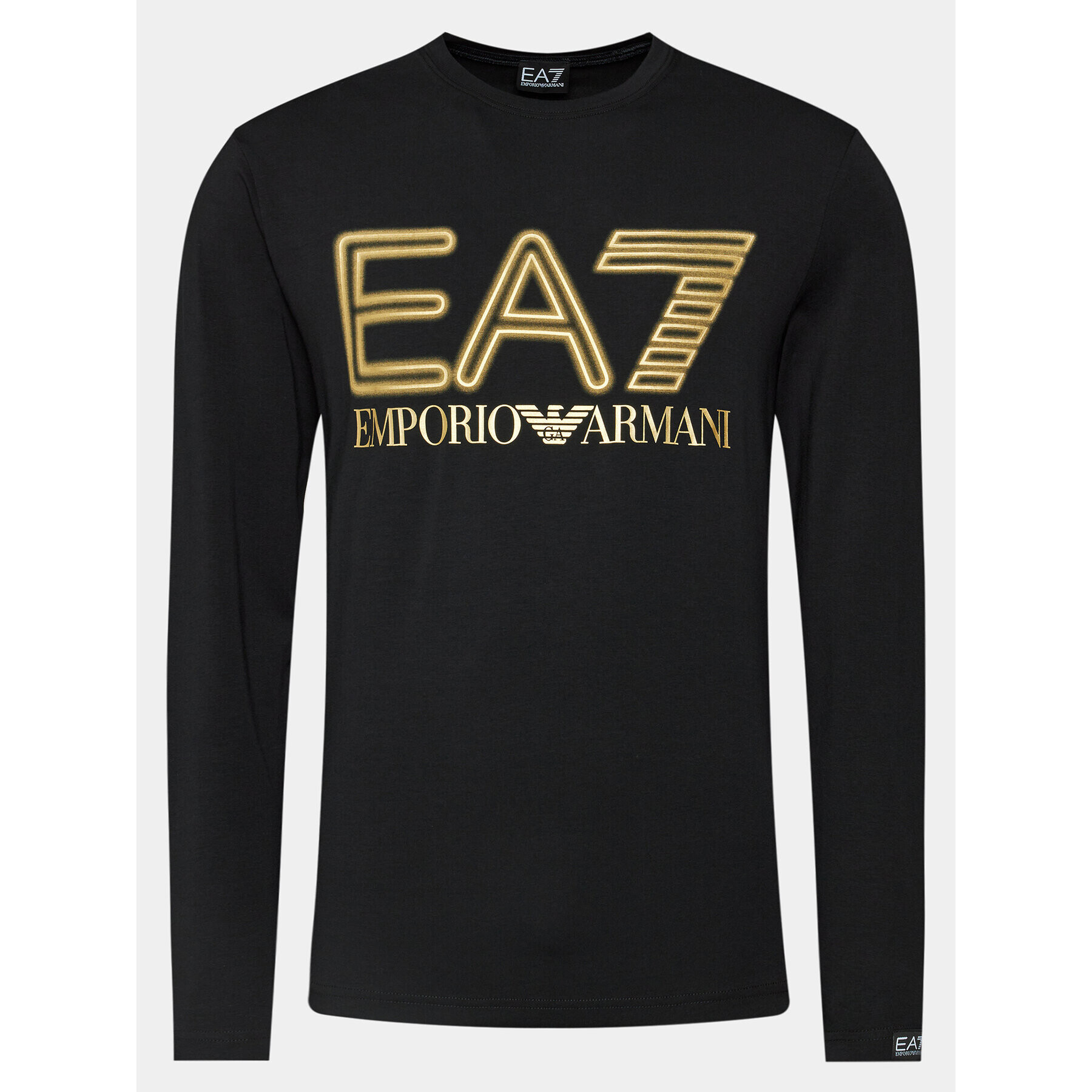 EA7 Emporio Armani Longsleeve 3DPT38 PJMUZ 0208 Negru Regular Fit - Pled.ro