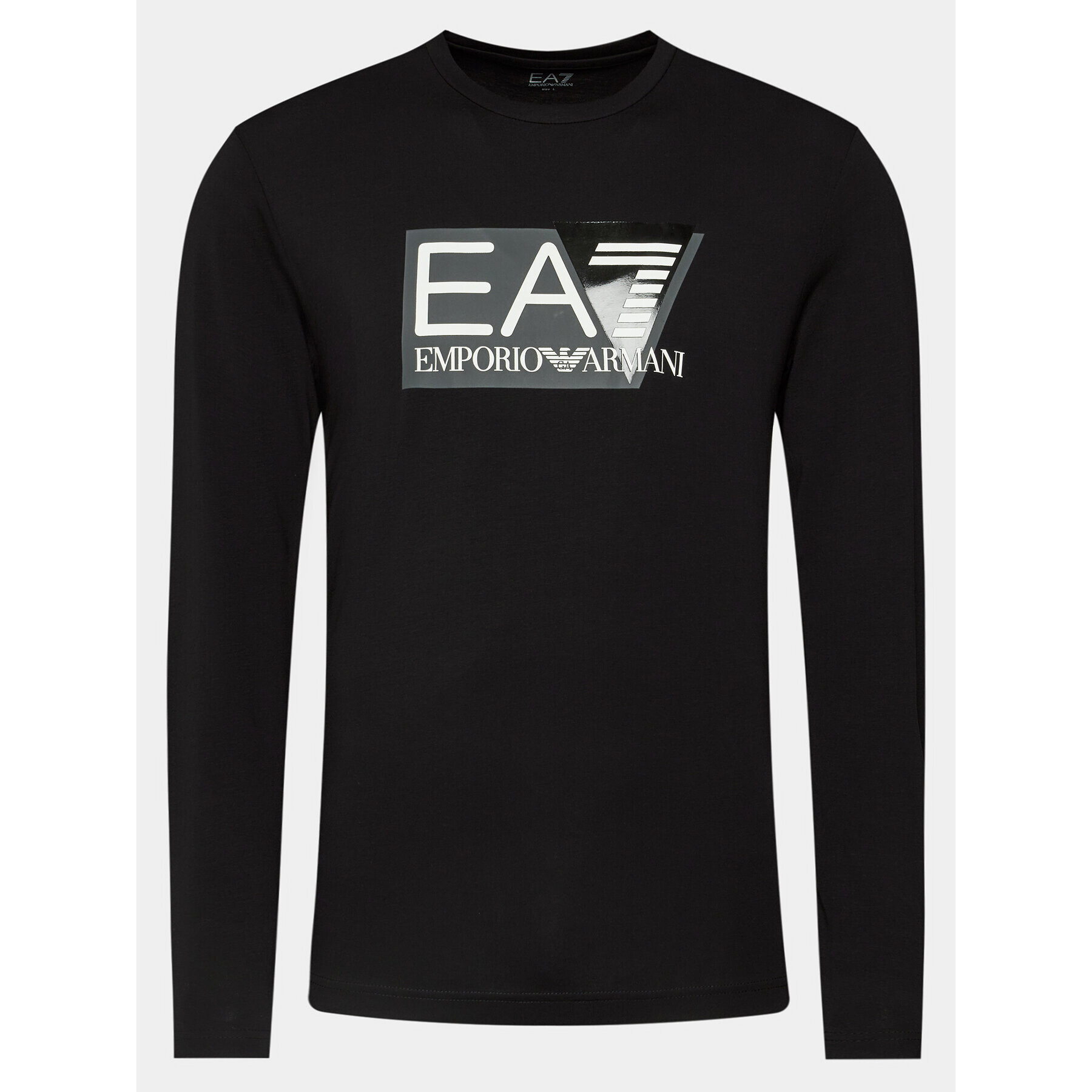 EA7 Emporio Armani Longsleeve 3DPT64 PJ03Z 1200 Negru Regular Fit - Pled.ro