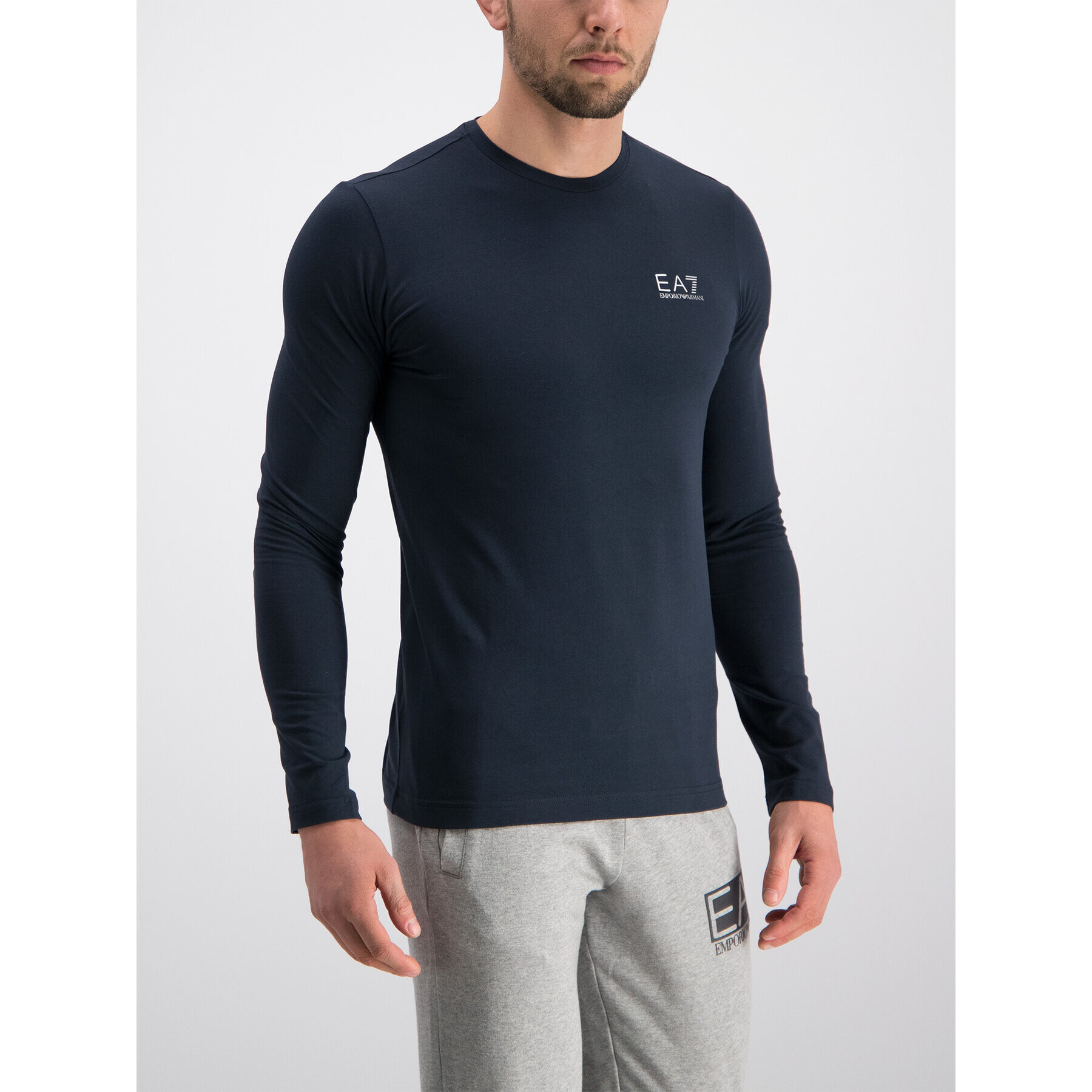 EA7 Emporio Armani Longsleeve 3GPT55 PJM5Z 0578 Bleumarin Slim Fit - Pled.ro